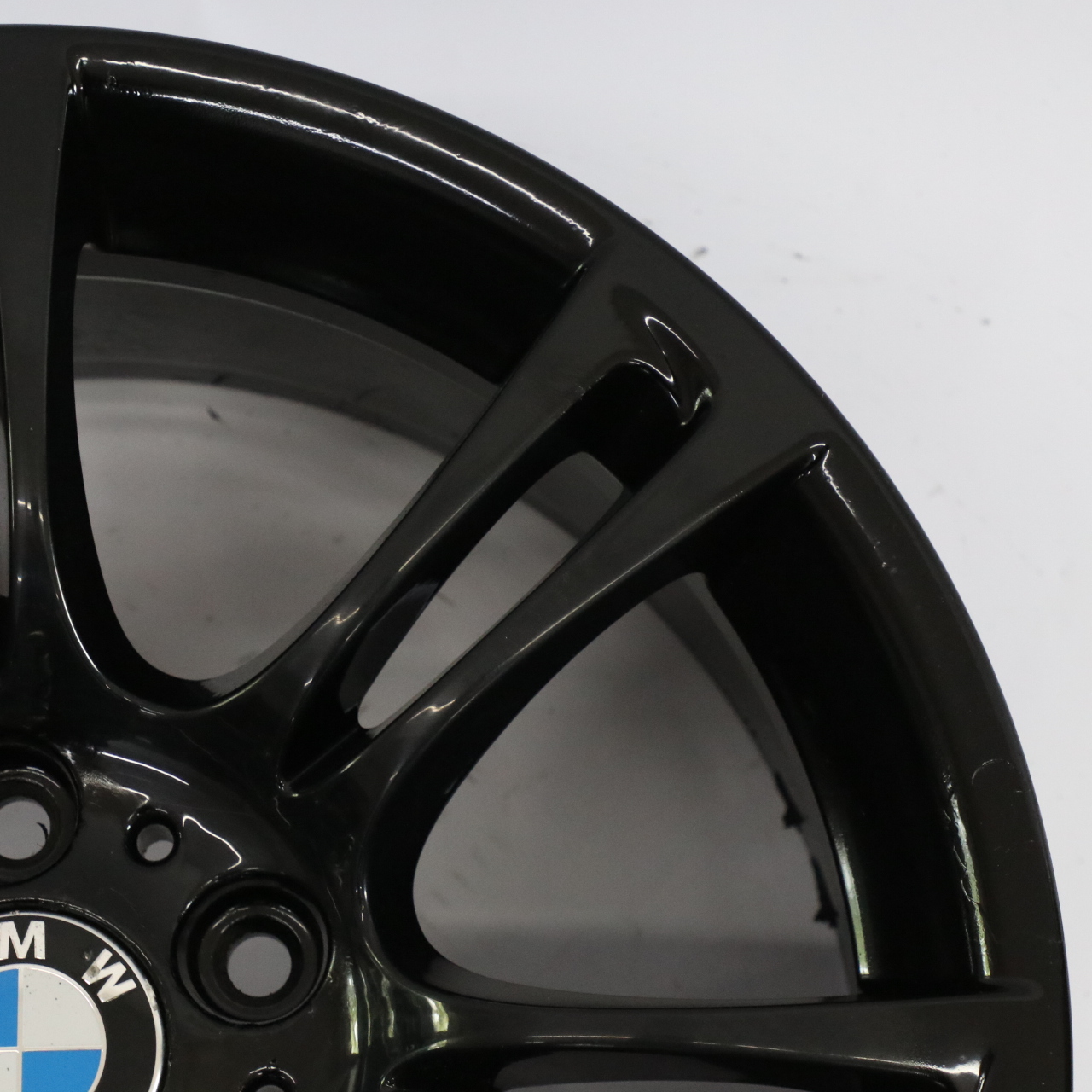 BMW F10 F12 Hinter Rad Schwarz Felge M Doppel Speiche 350 9J 18" ET:44 7842651