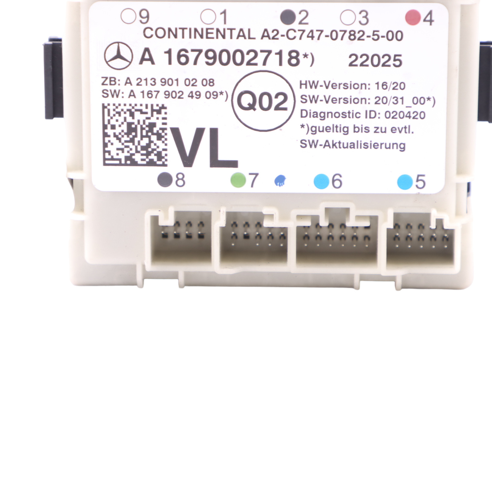 Mercedes W205 W213 Türmodul Vorne Links Steuergerät ECU A1679002718