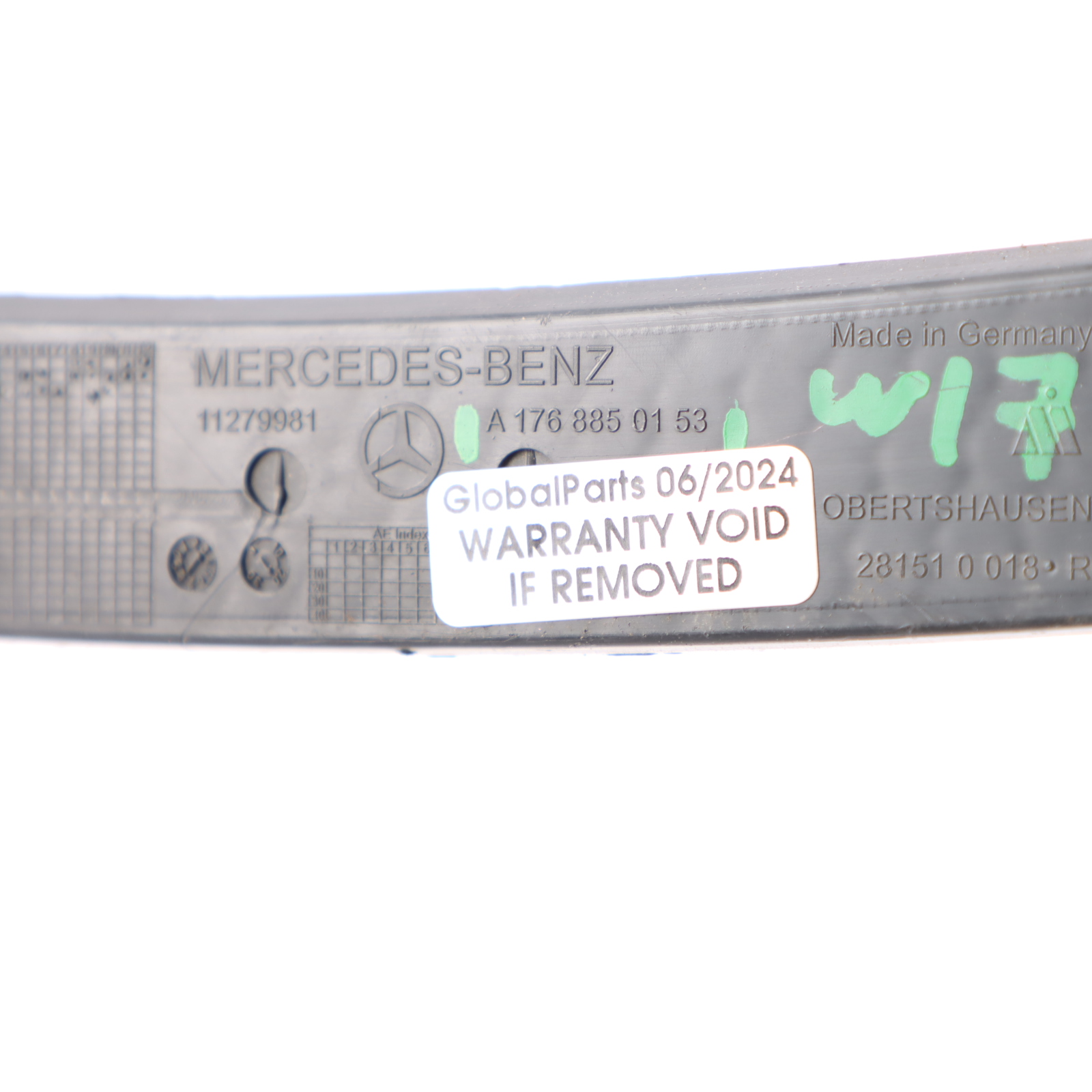 Mercedes W176 Hintere Stoßstange Kühlergrill Gitter Trim Links A1768850153