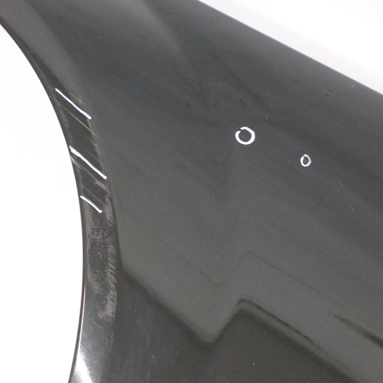 Mercedes W204 Side Wing Panel Front Left N/S Fender Obsidian Black Metallic 197