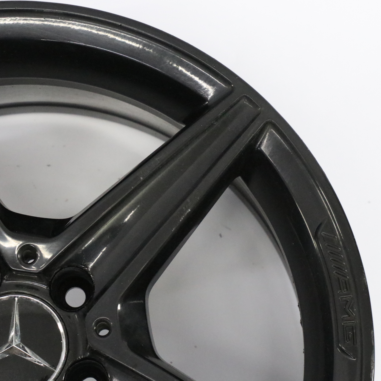 Mercedes W205 Schwarz AMG Leicht Metall Rad Felge 18" 7,5J ET:44 A2054011100