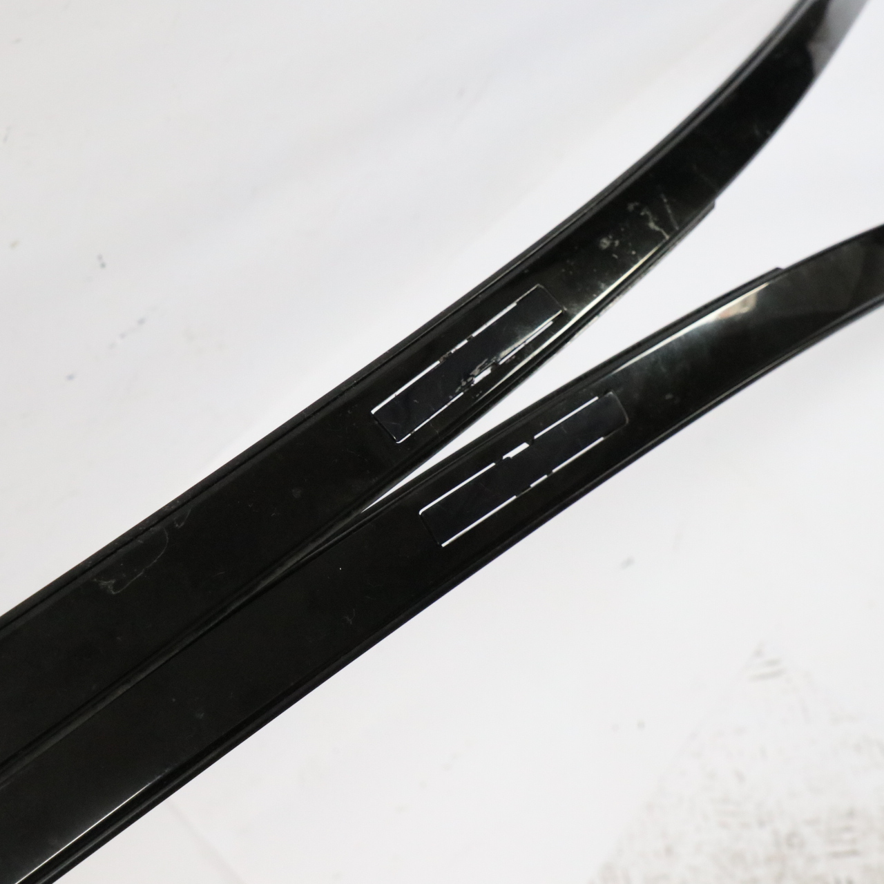 Mercedes W205 Roof Rail Strip Left Right Railing Moulding Trim Strip Set Black