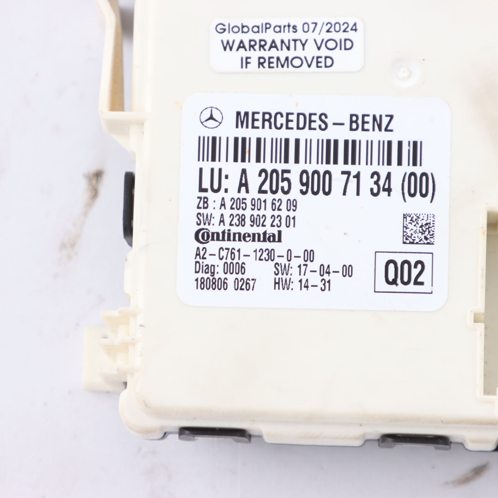 Mercedes C205 Sam Steuermodul Body Comfort ECU A2059007134