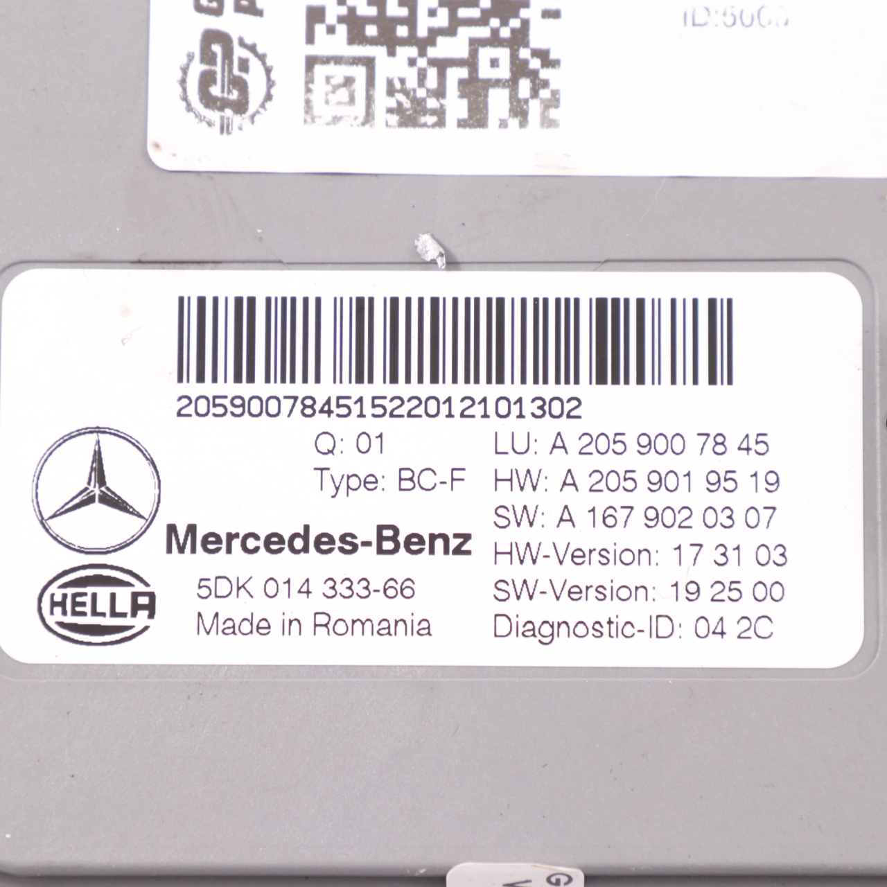 SAM Modul Mercedes W205 GLC X253 Vorderseite Komfort Steuergerät A2059007845