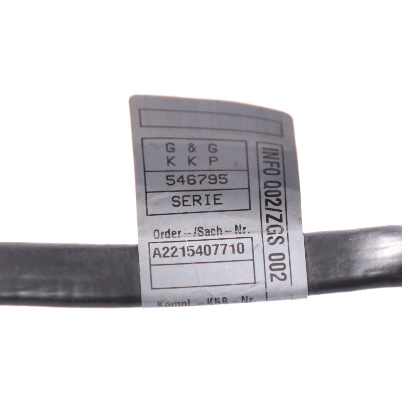 Mercedes W221 Batterie Minuspol Kabel Verdrahtung Draht A2215407710