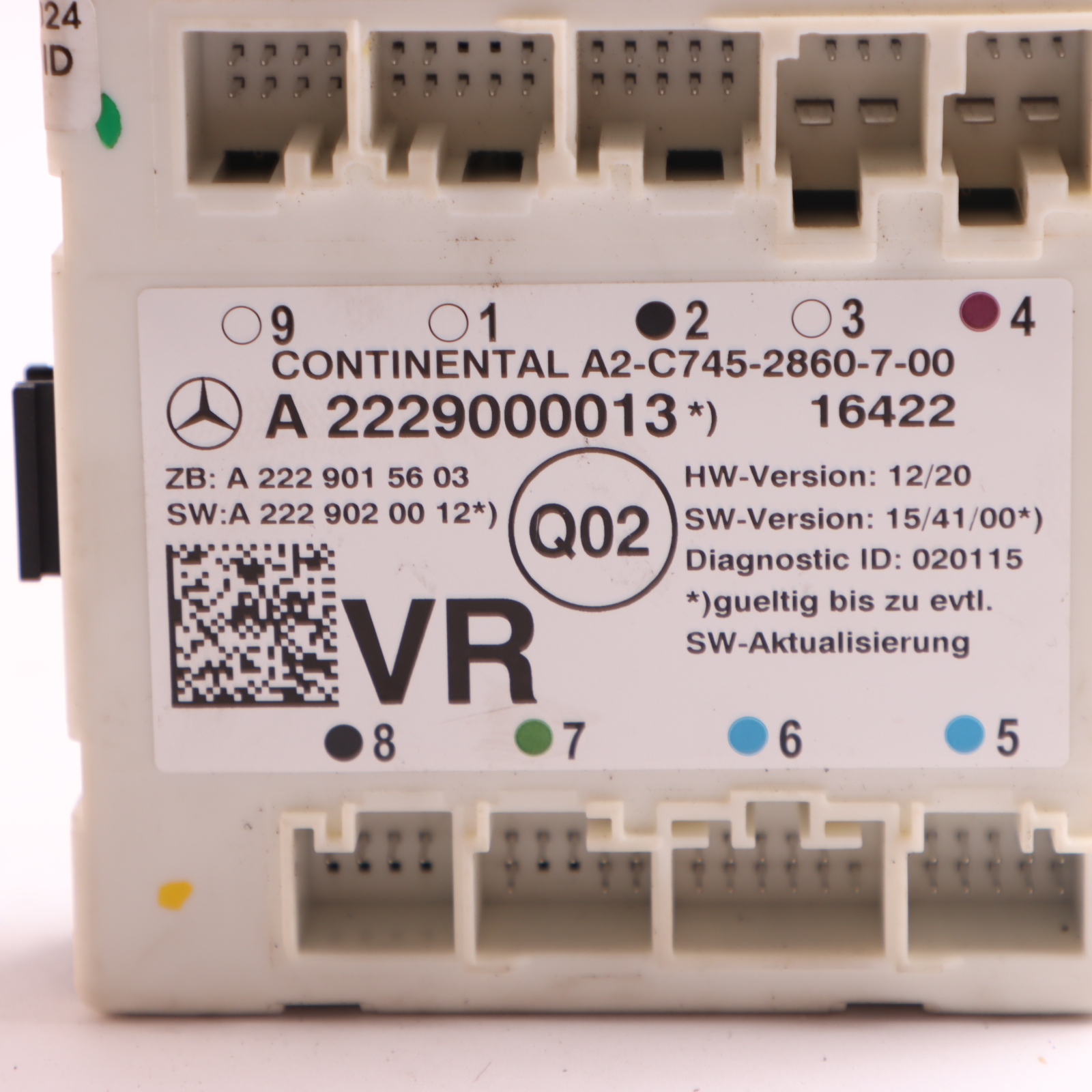 Tür Modul Mercedes W205 X253 Vordertür Rechts Steuergerät A2229000013