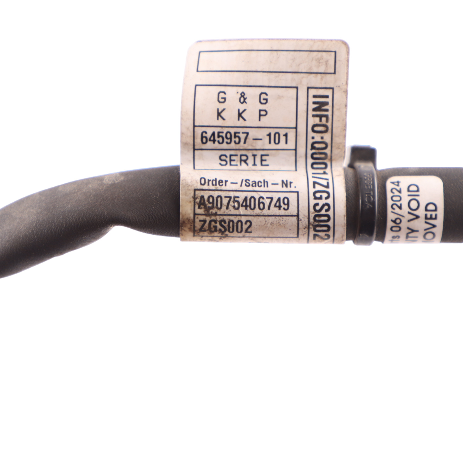 Mercedes W907 Batterie Elektrische Masse Leitung Kabel Erde Kabel A9075406749