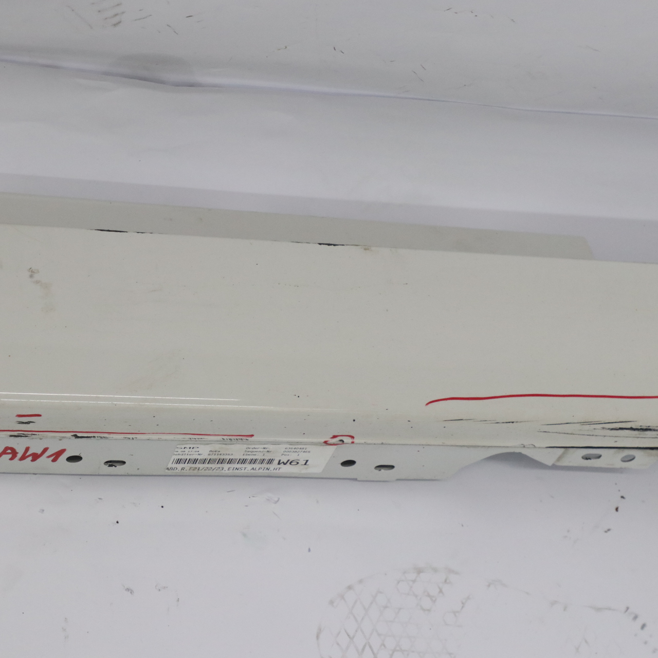 BMW F21 F22 Side Skirt Right O/S Sill Strip Alpinweiss 3 Alpine White - 300