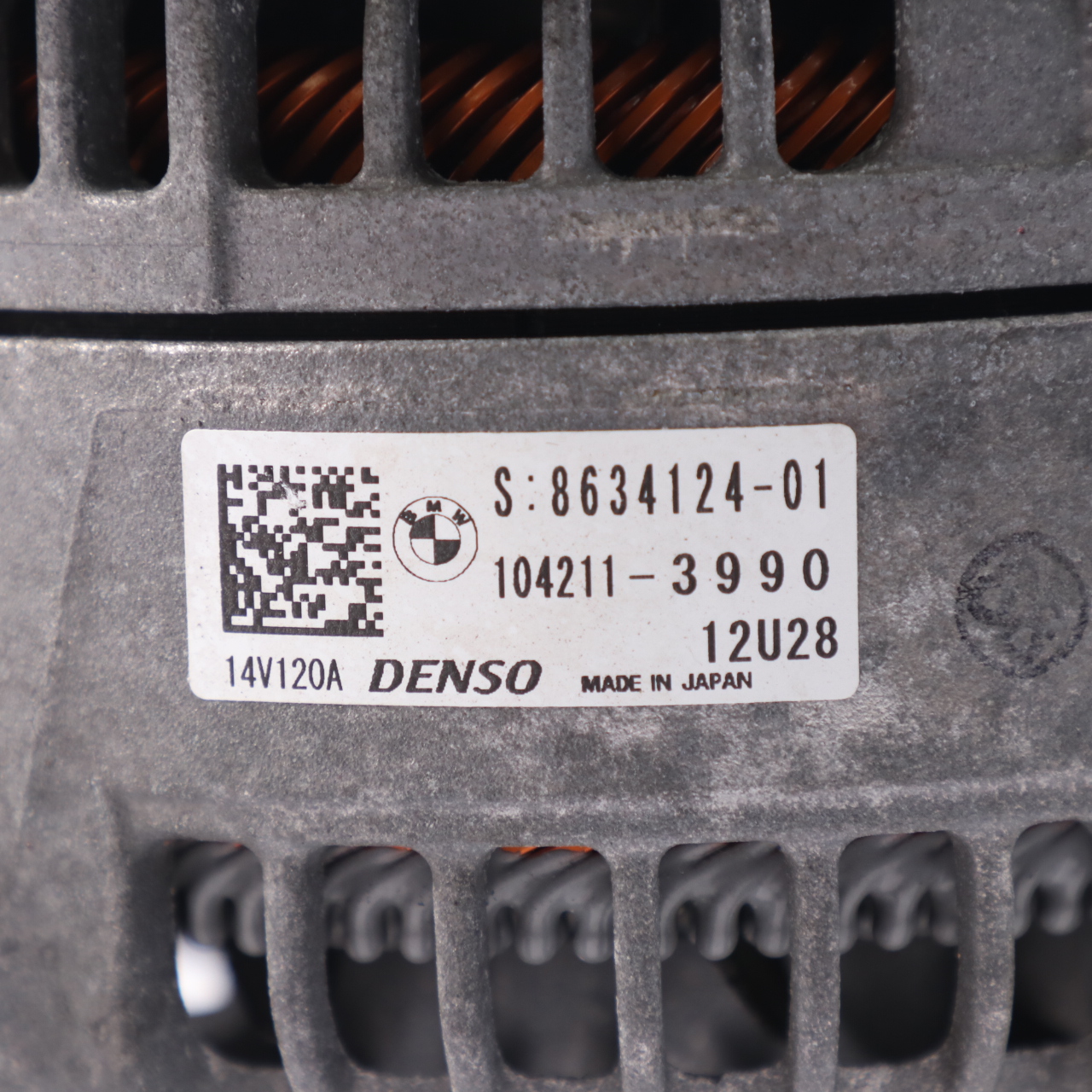 BMW F40 F45 X1 F48 Mini F55 F56 F60 Licht maschine Generator Denso 120A 8634124