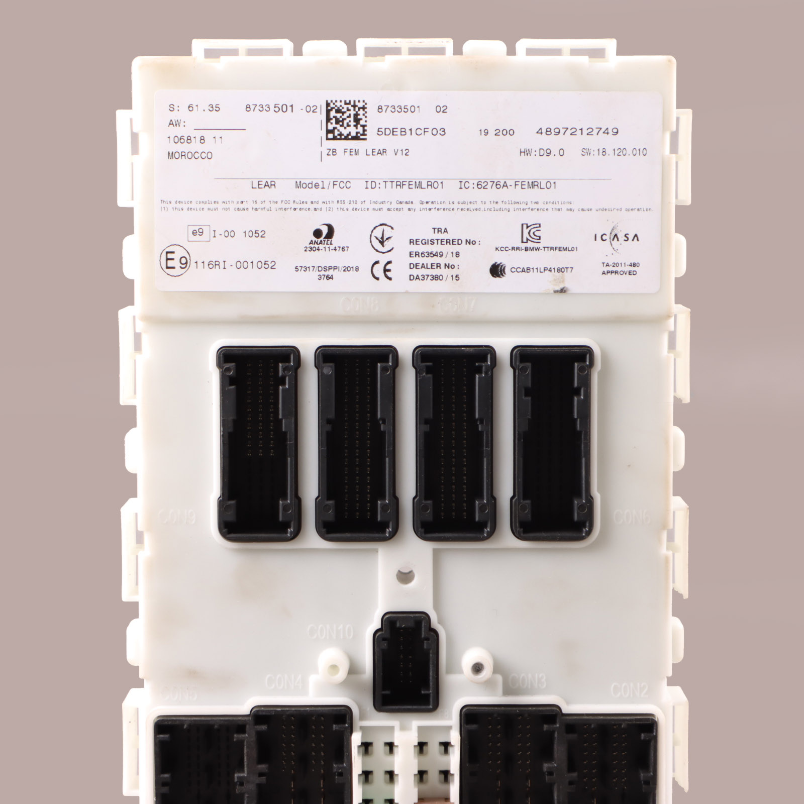 BMW F20 F21 F31 F32 F87 Körperkontrolle Komfort Modul Einheit BCM 8733501