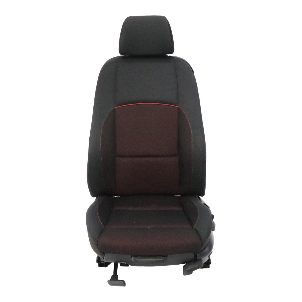 BMW E81 Sitz vorne links Interieur Stoff Netzwerk Cranberry Rot