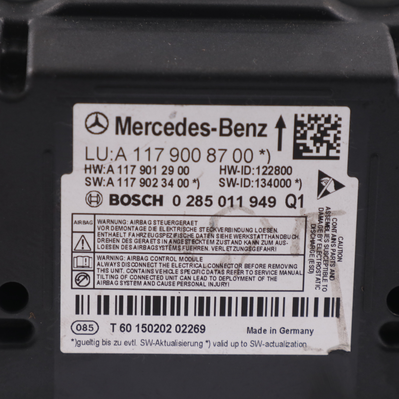 Mercedes GLA X156 Air Modul Sicherheitsgurtstraffer Steuerung A1179008700