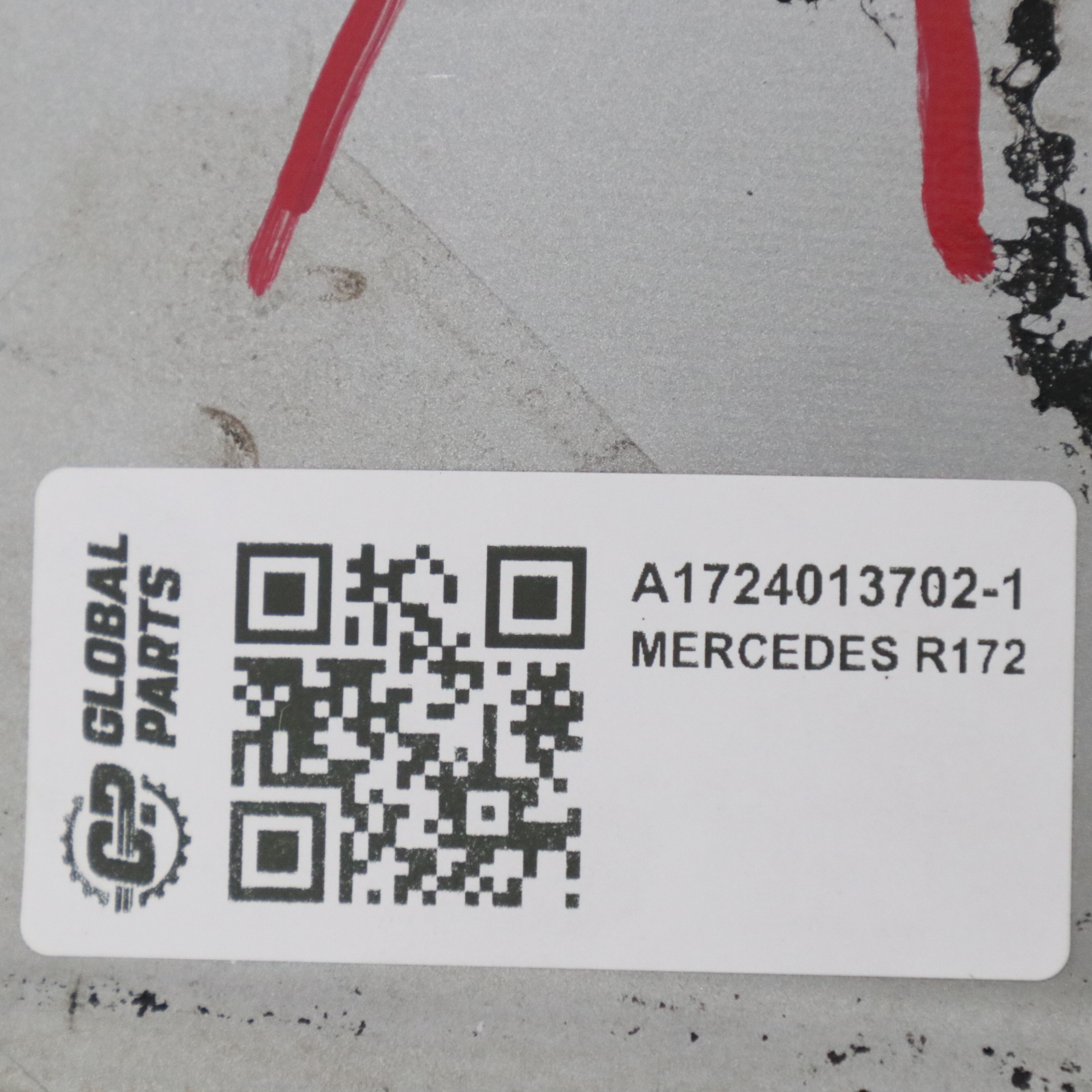 Mercedes R172 Silberne Leichtmetallfelge 17" 7,5J ET:42 5 Speichen A1724013602