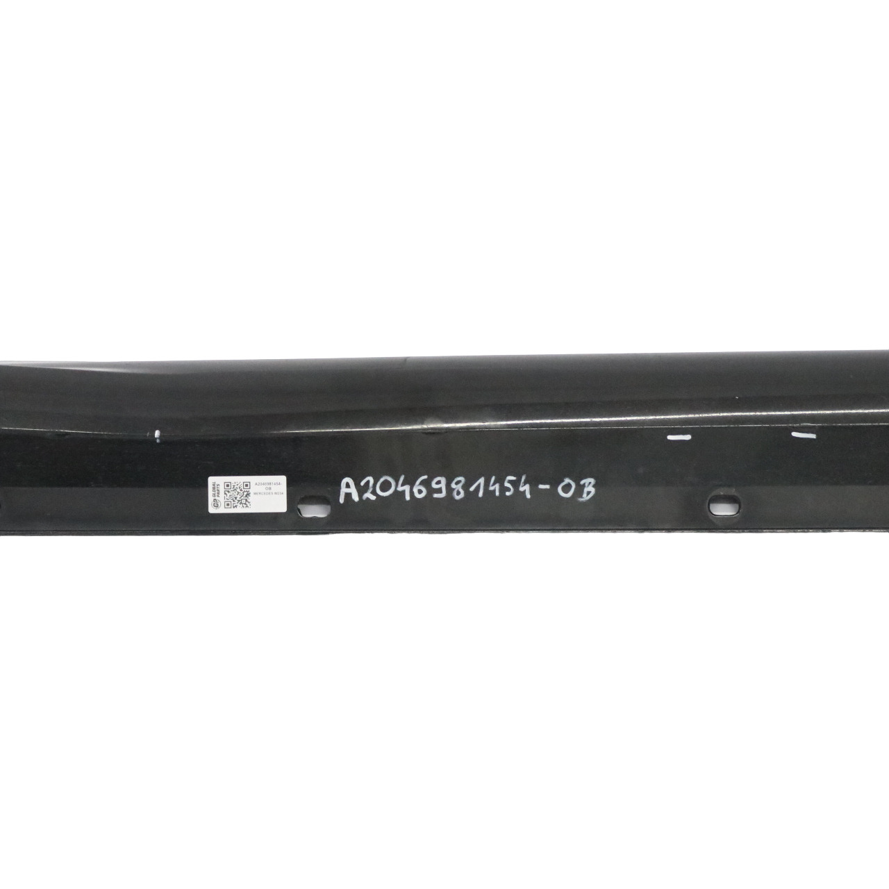 Mercedes W204 Side Skirt Door Sill Cover Right O/S Obsidian Black Metallic - 197