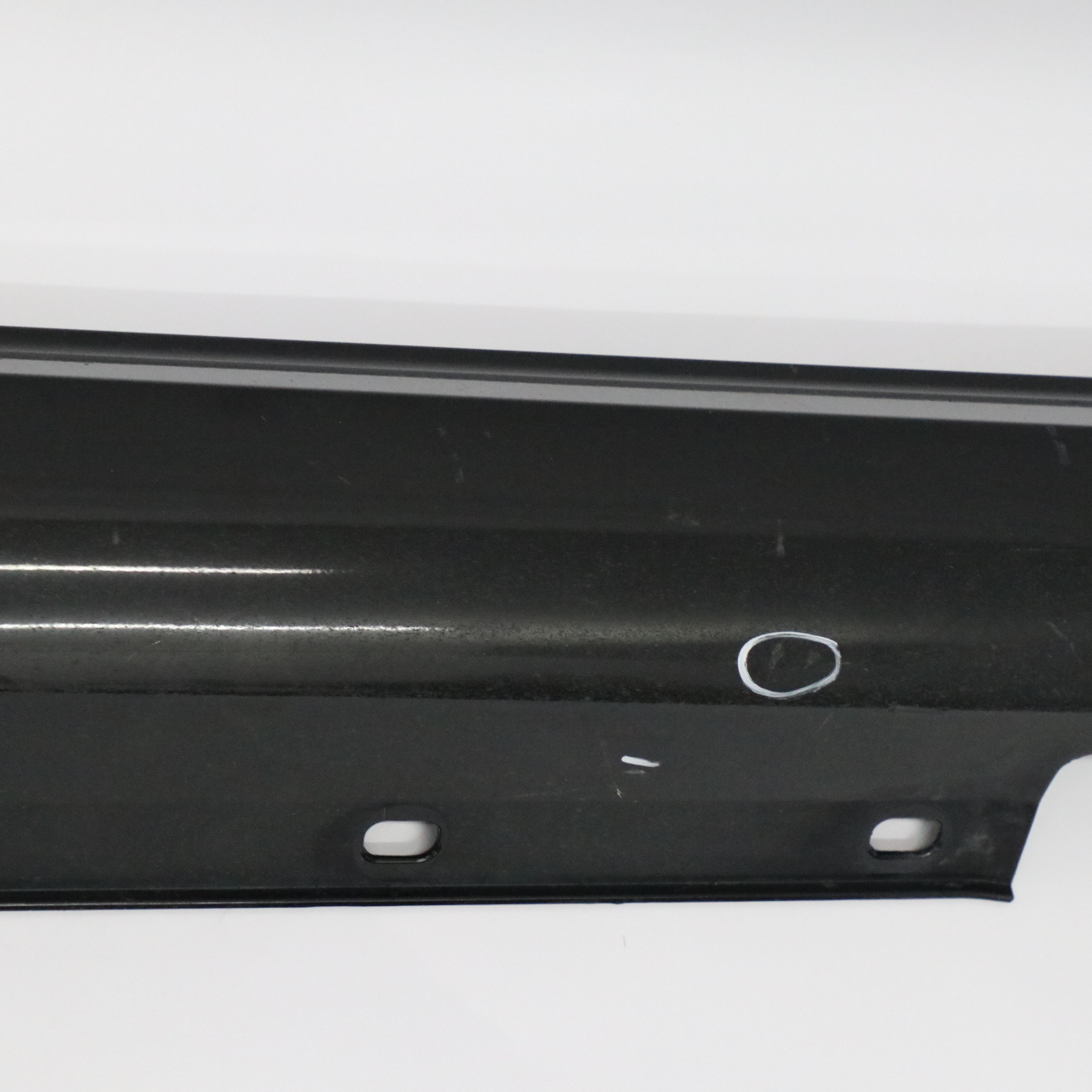 Mercedes W204 Side Skirt Door Sill Cover Right O/S Obsidian Black Metallic - 197