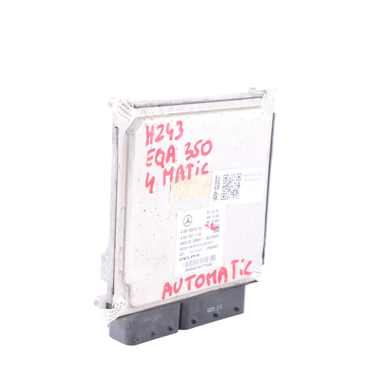 Mercedes H243 EQA350 780.200 4-Matic Motoreinheit ECU A6519009702 Automatik