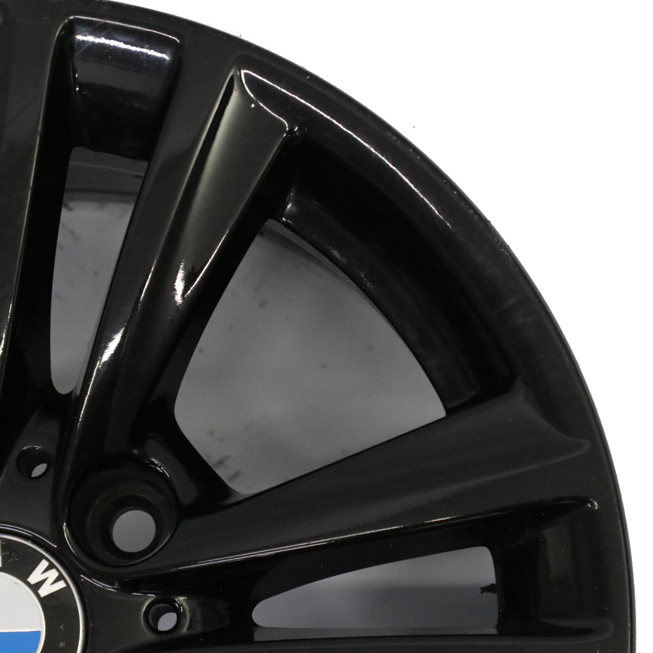 BMW F30 F31 LCI Schwarz Leicht Metall Felge 16" V Speiche 656 7,5J ET:37 6866304