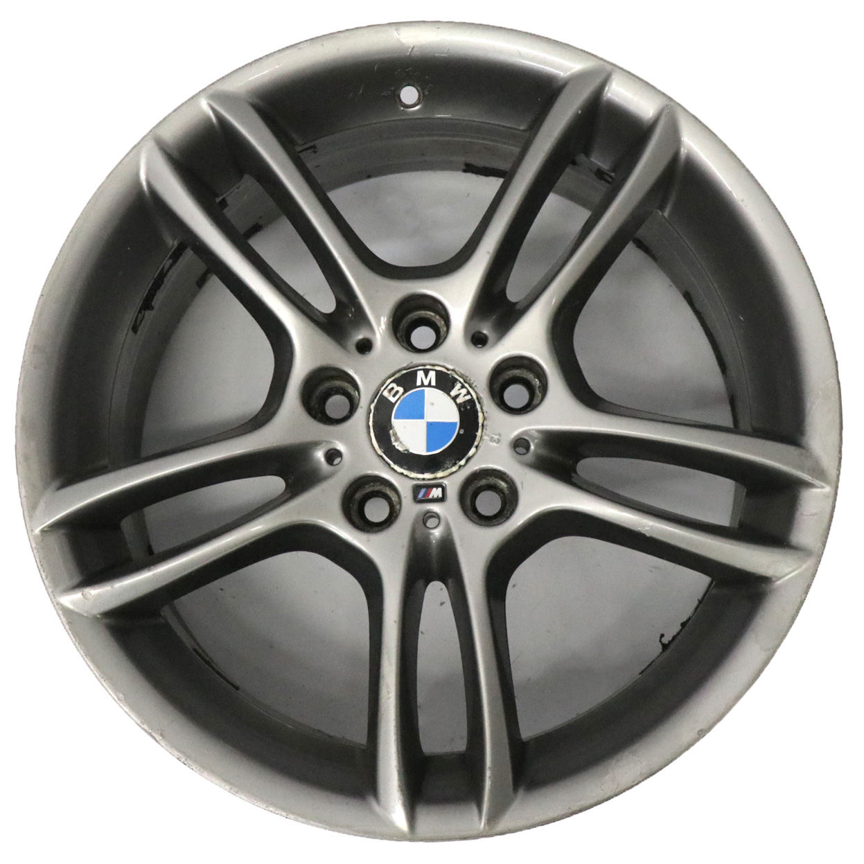 BMW E81 E87 Grau Alu Alufelge Hinten 18" ET:52 8,5J M Doppelspeiche 261 7842608