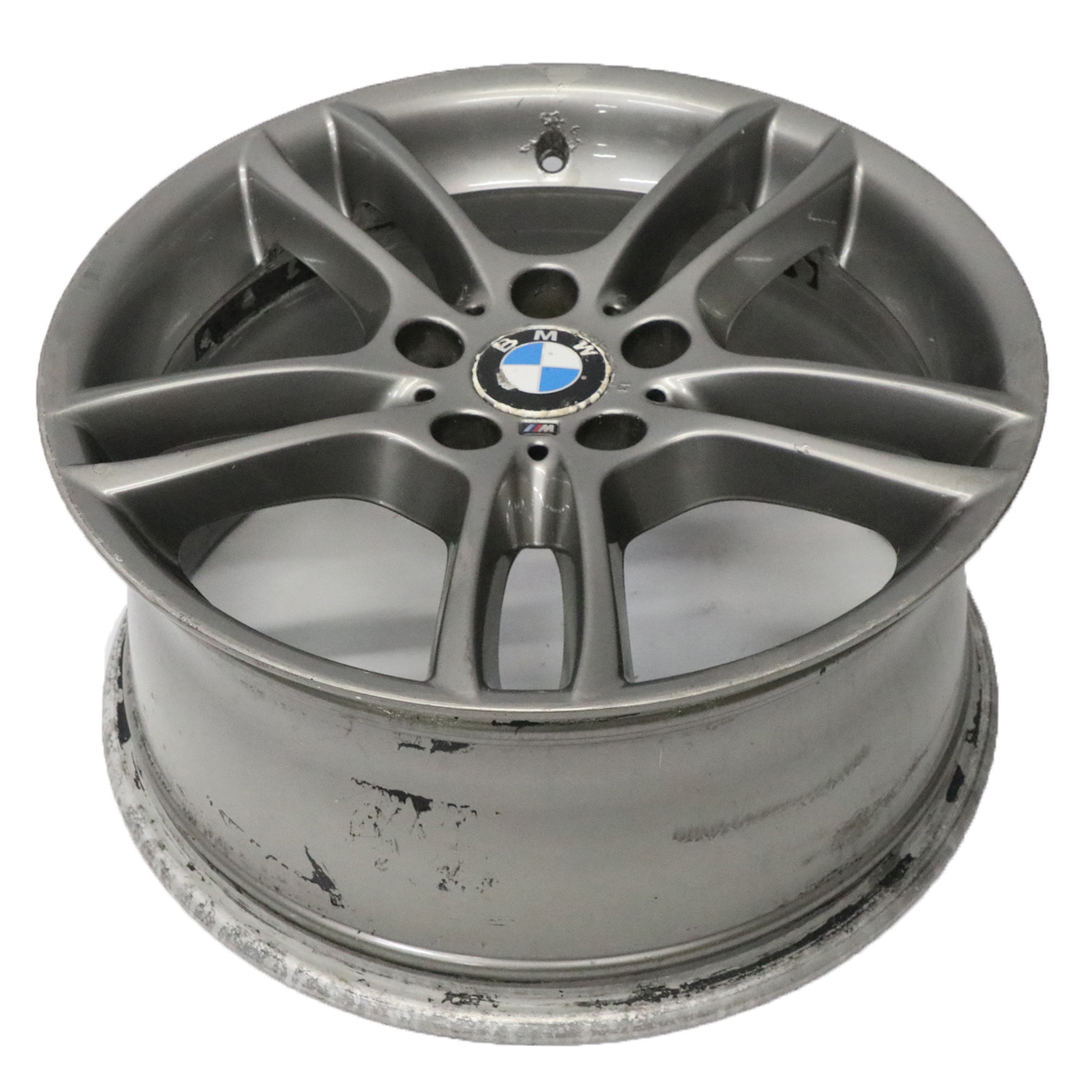 BMW E81 E87 Grau Alu Alufelge Hinten 18" ET:52 8,5J M Doppelspeiche 261 7842608