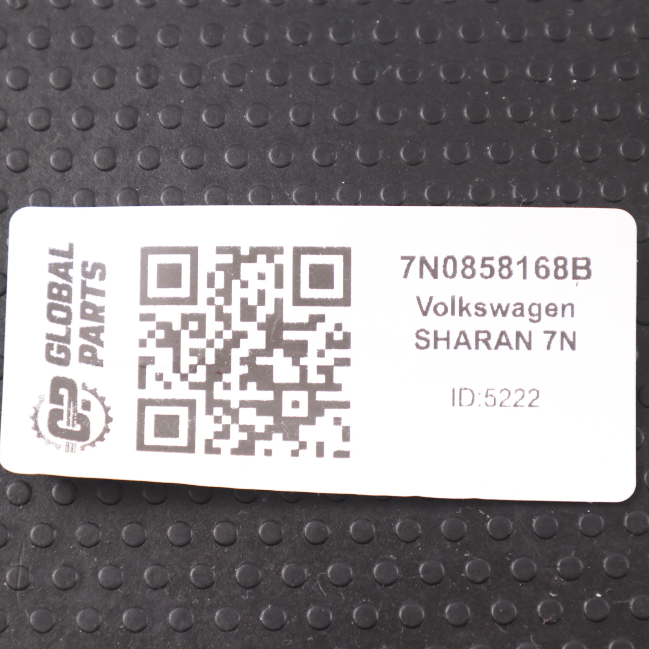 Volkswagen Sharan 7N Mittelkonsole Einsatz Matte Ablagefach 7N0858168B