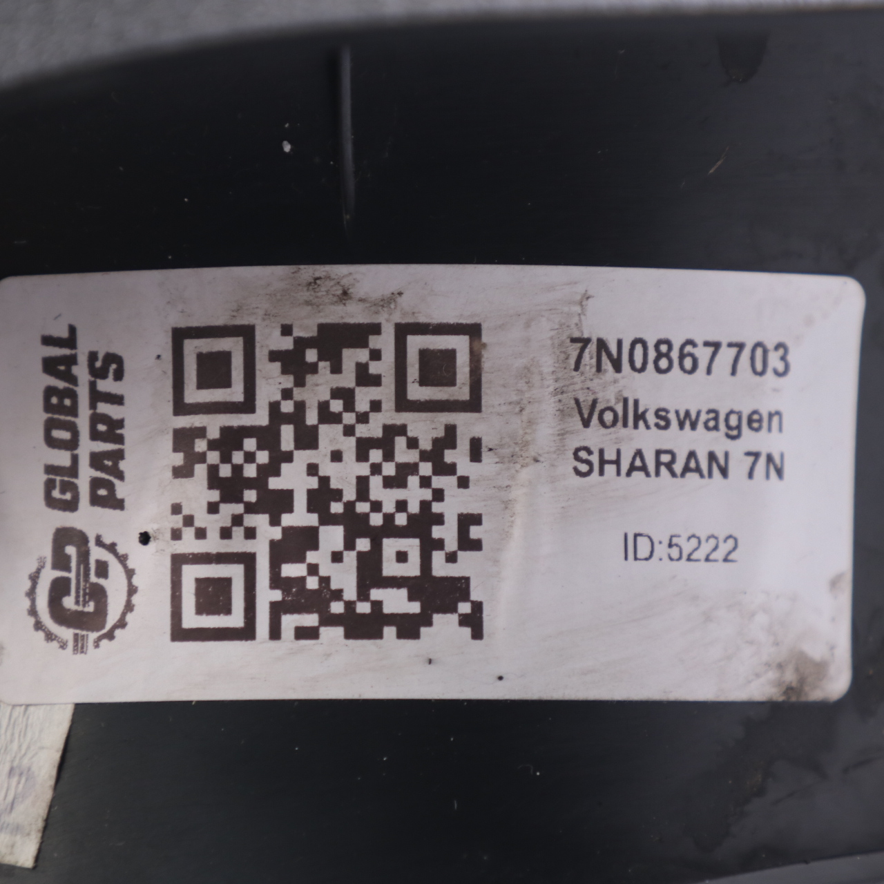 Kofferraumverkleidung VW Sharan 7N hinten links Kofferraumverkleidung 7N0867703