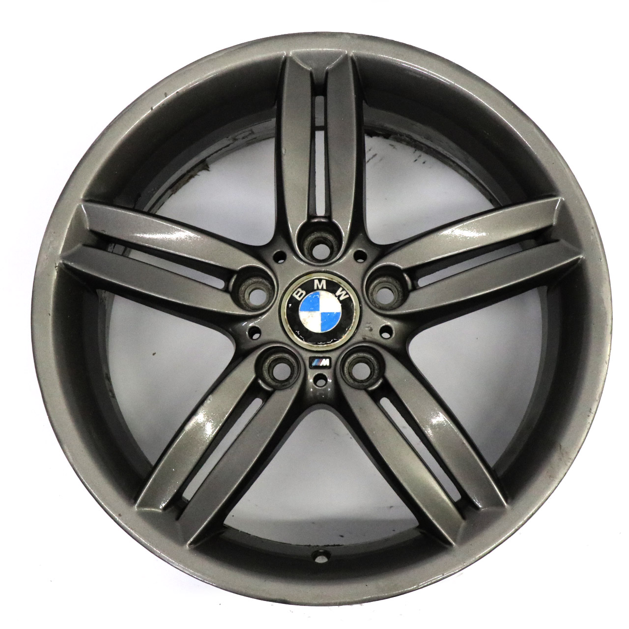 BMW E81 E87 Leicht Metall Felge Vorne Grau 18" 7,5J M ET:49 Doppel Speiche 208