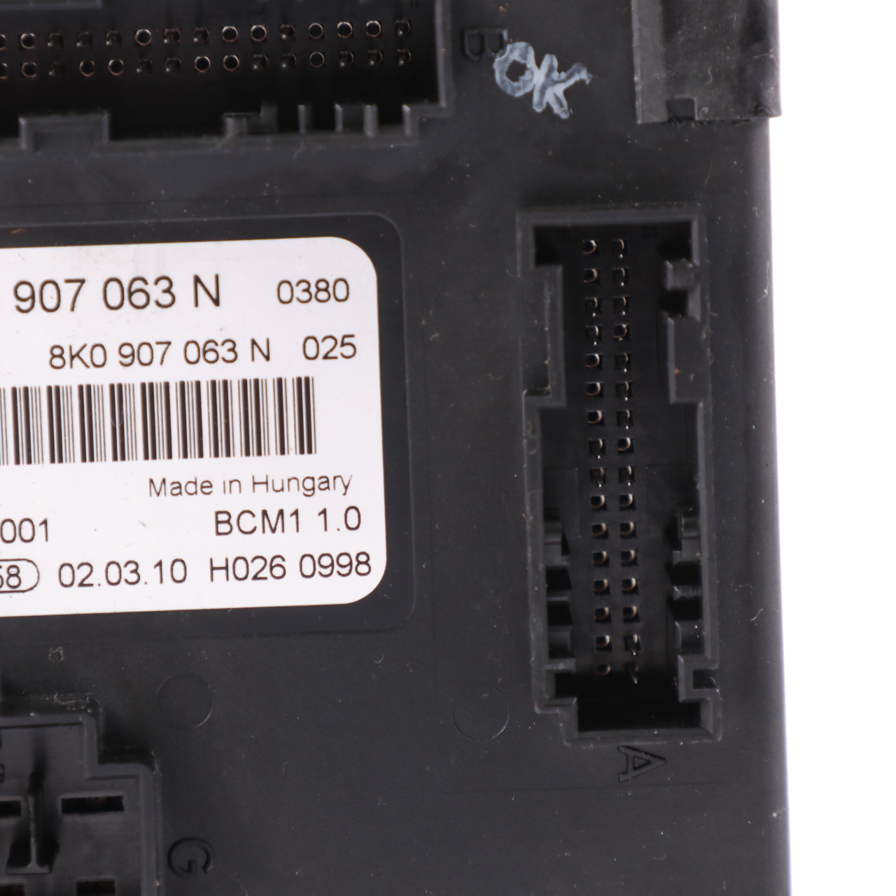 Audi A4 B8 Body Control Komfortgerät Modul BCM Einheit ECU 8K0907063N