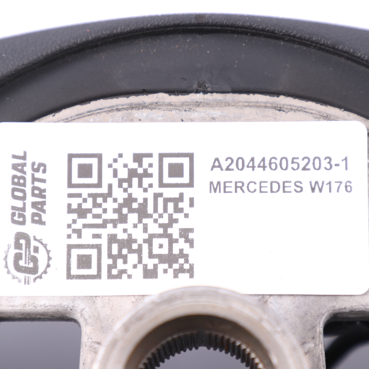 Mercedes W176 C204 NEU Schwarzes Leder Lenkrad Schaltwippe Rote Fäden