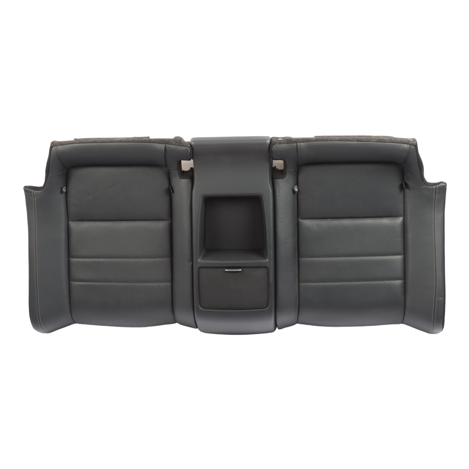 Rücksitzbank Mercedes C207 W207 Coupe Couch Sitzbezug Leder Schwarz