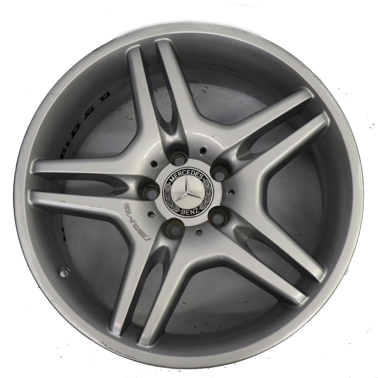 Mercedes W211 AMG Silberne Leichtmetallfelge 18" 8J ET:30 5 Loch A2114012602