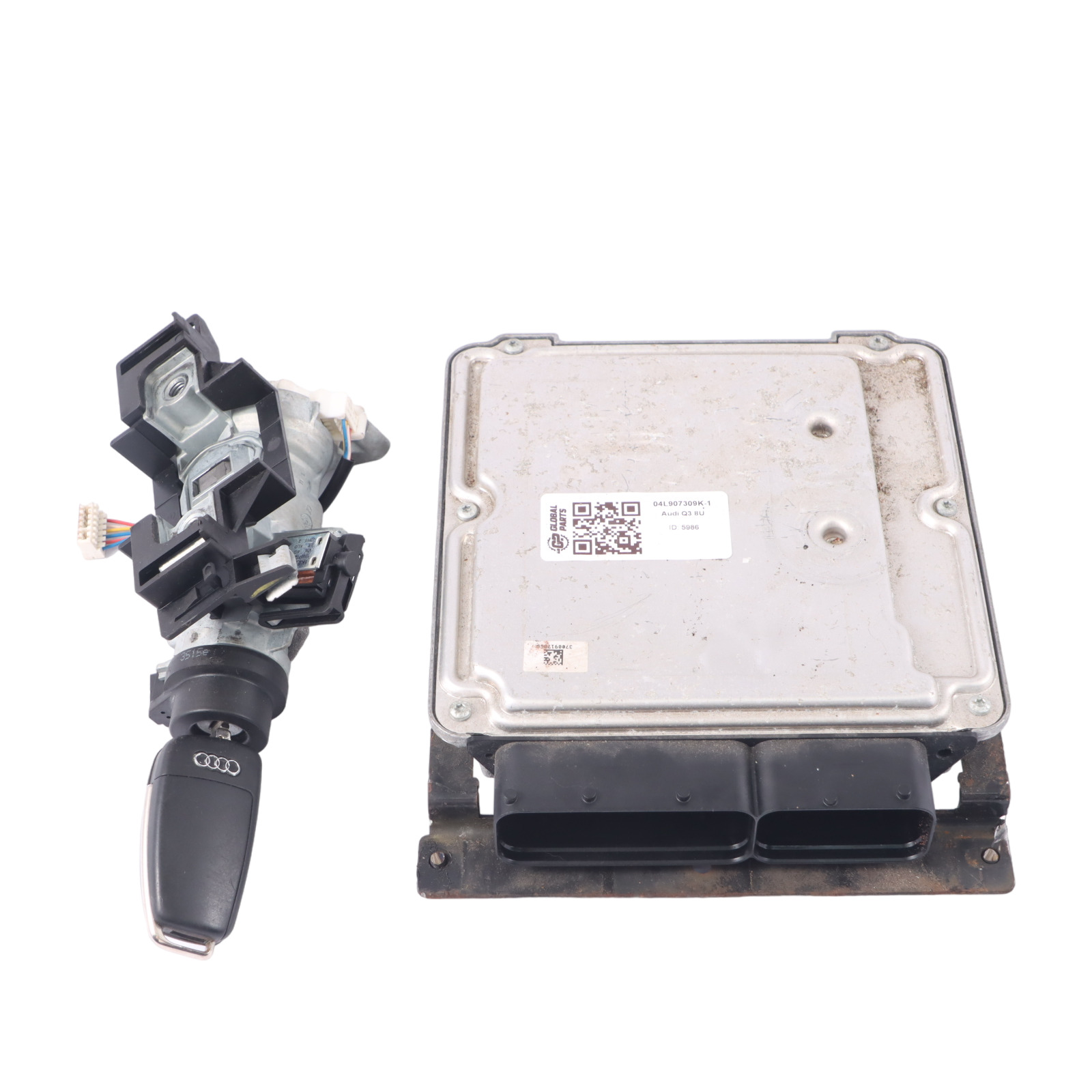 Audi Q3 8U 2.0 TDI Quattro Motor ECU Kit 04L907309K Zündschlüssel