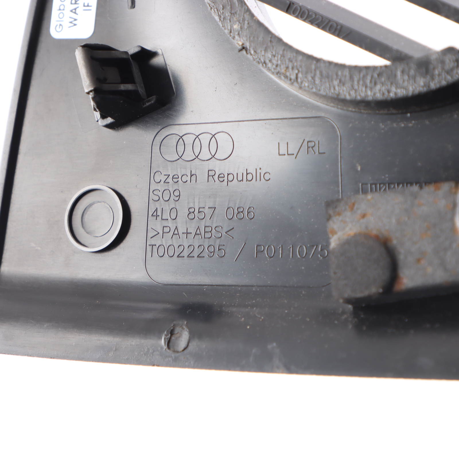 Audi Q7 4L Abdeckung Armaturenbrett Rechts Trim Fahrer Ende Schwarz 4L0857086