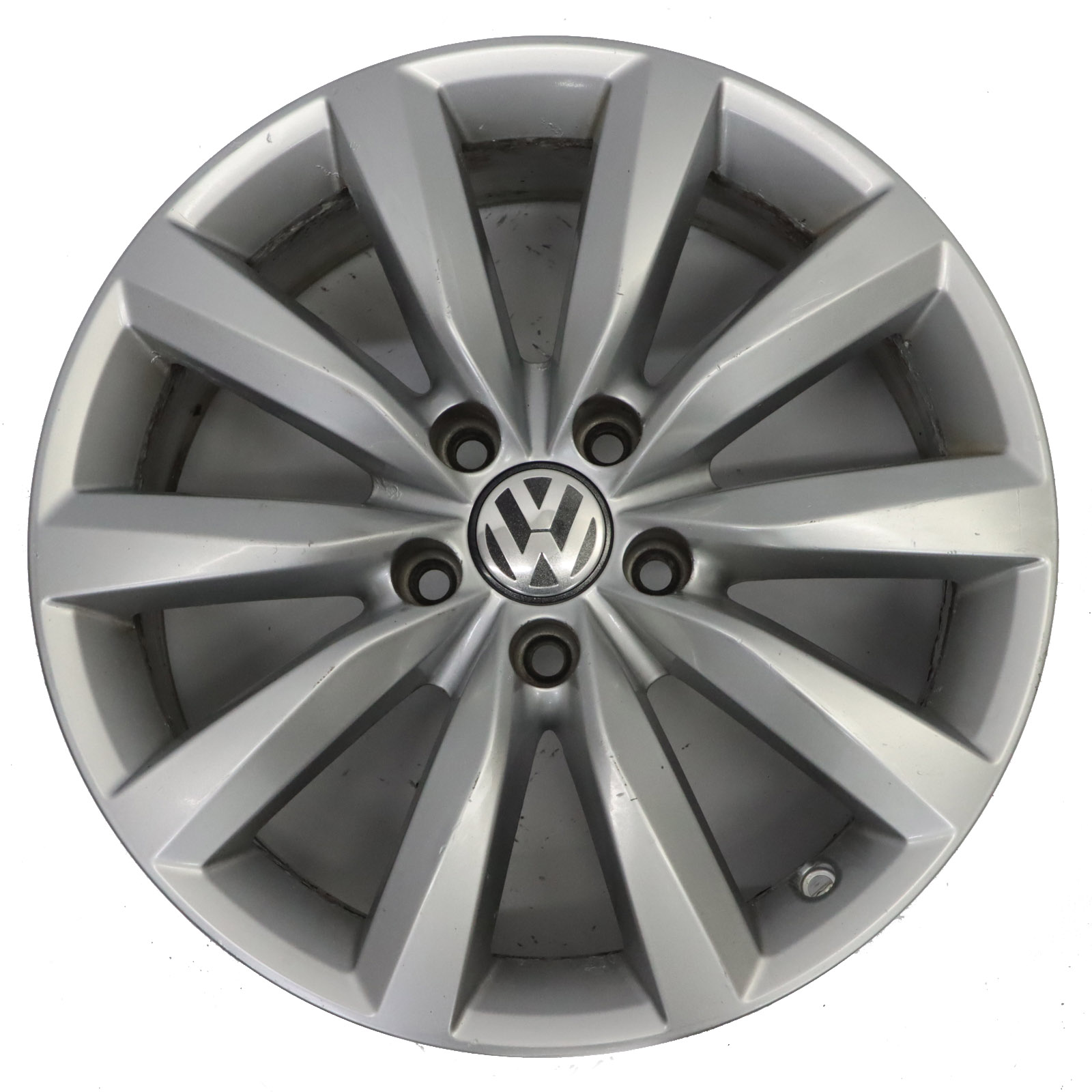  Volkswagen Tiguan 5N Silberne Leicht Metall Felge 17" ET:43 7J 5N0601025AH