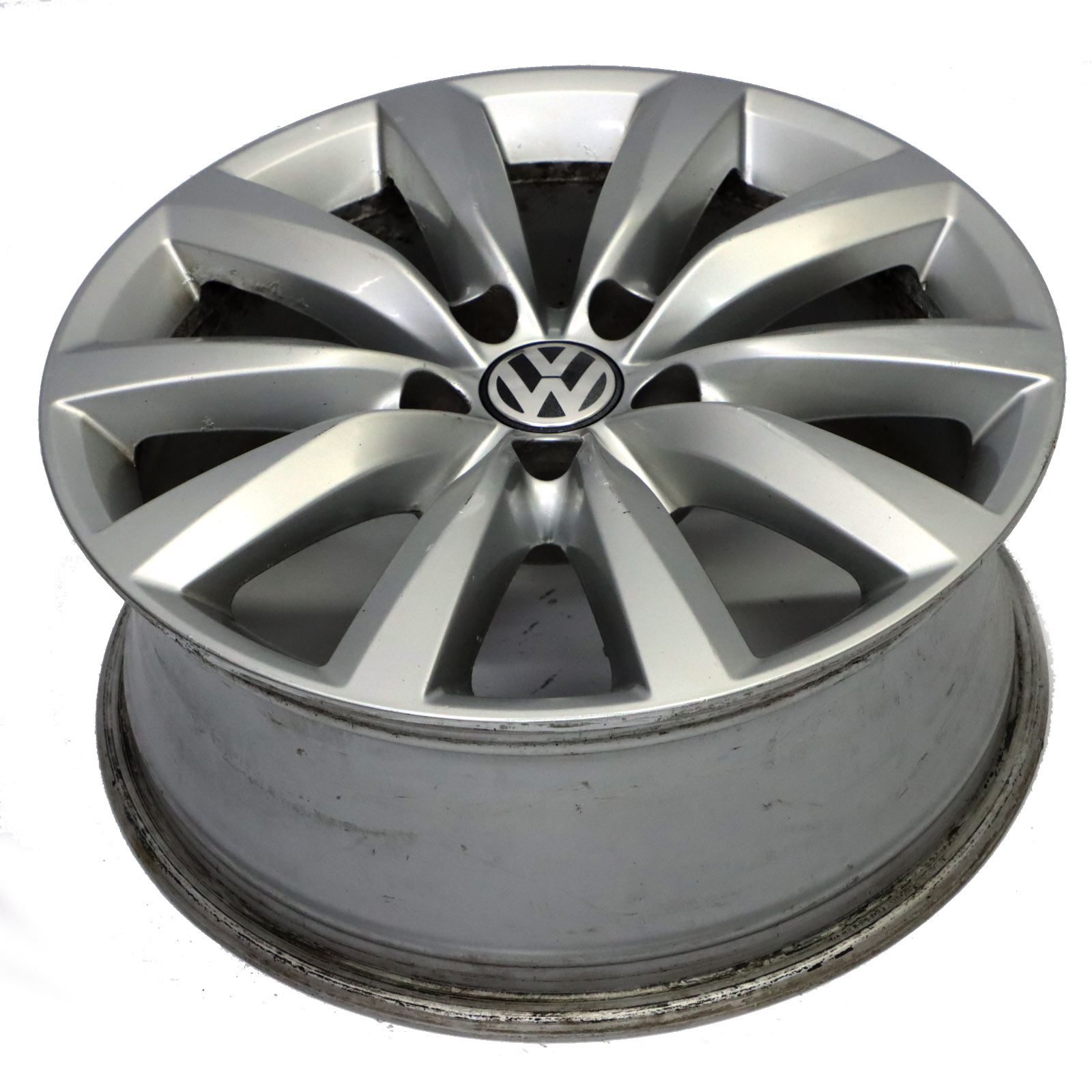  Volkswagen Tiguan 5N Silberne Leicht Metall Felge 17" ET:43 7J 5N0601025AH