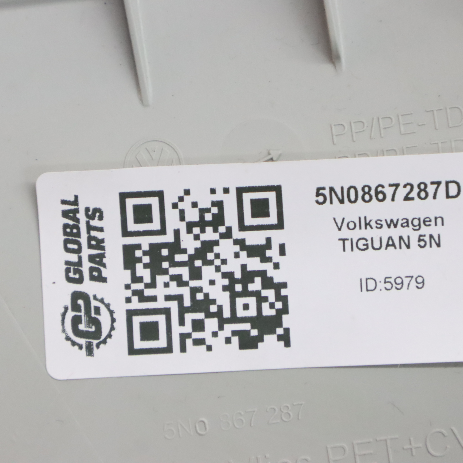 VW Tiguan 5N Säule Abdeckung Hinten links Innenraum C Säule 5N0867287D