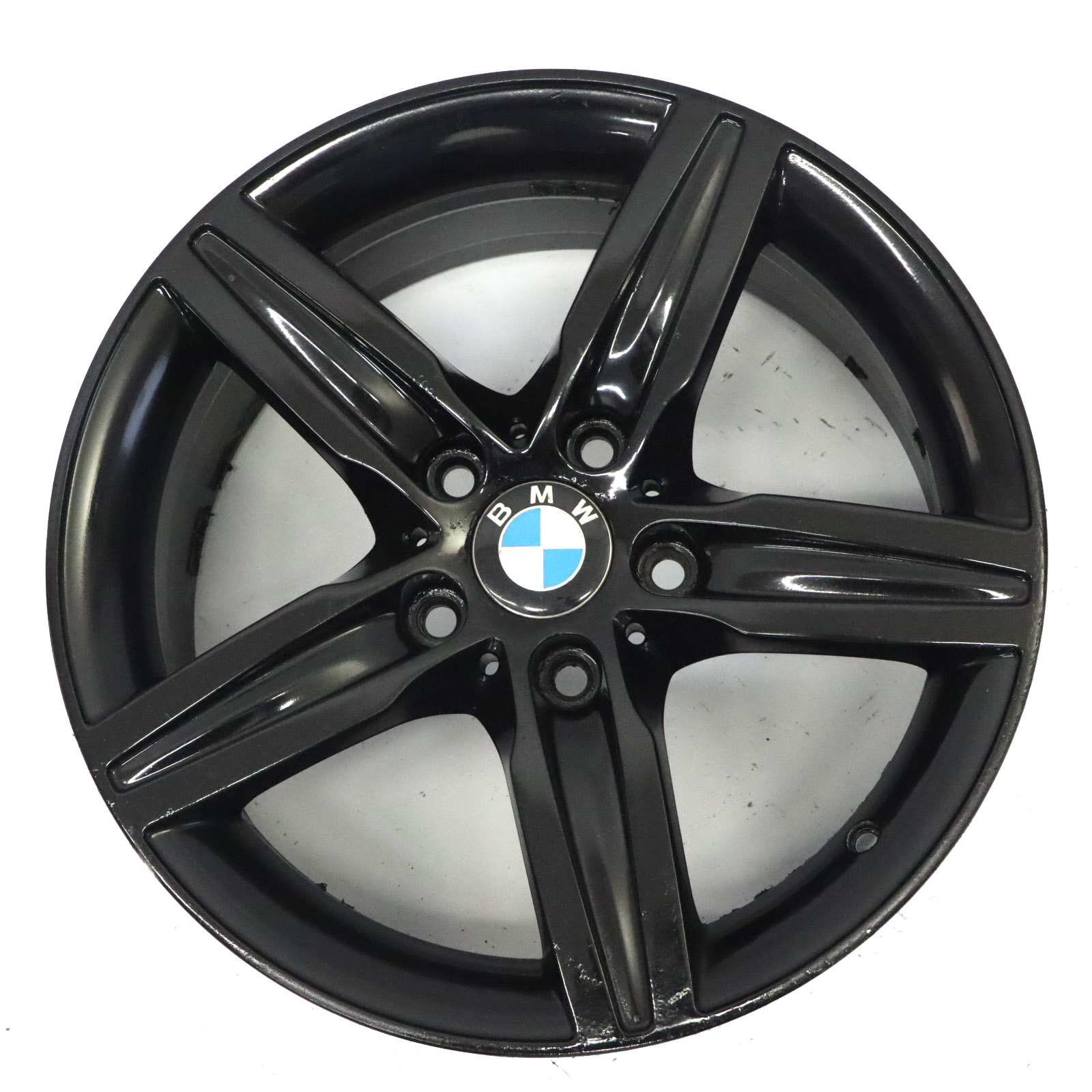 BMW F20 F21 Black Alloy Wheel Rim 17" Star Spoke 379 ET:43 7,5J 6850151