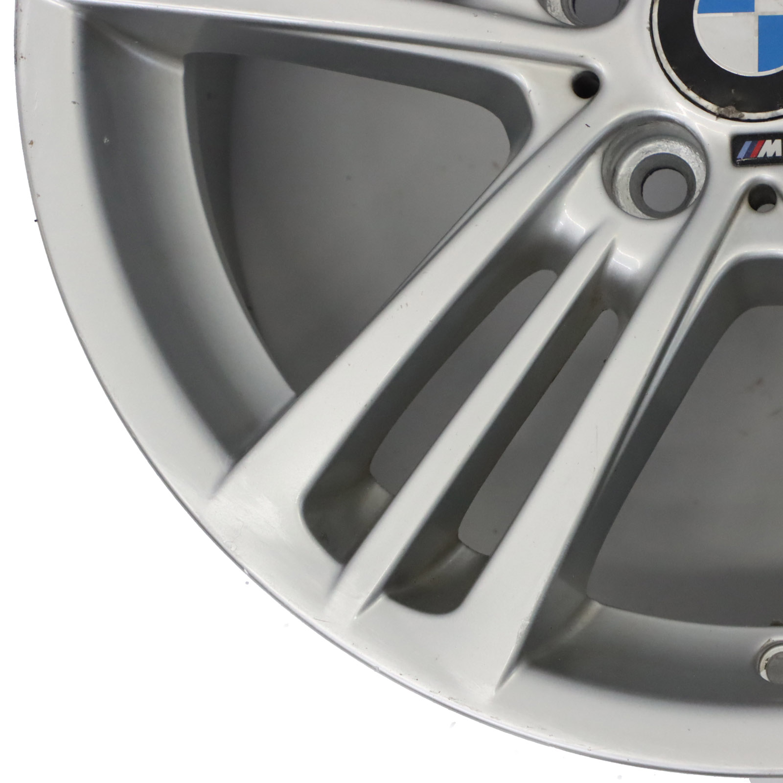 BMW X3 F25 X4 F26 Silberne Leichtmetallfelge 18" M Sternspeiche 8J ET:43 7844249