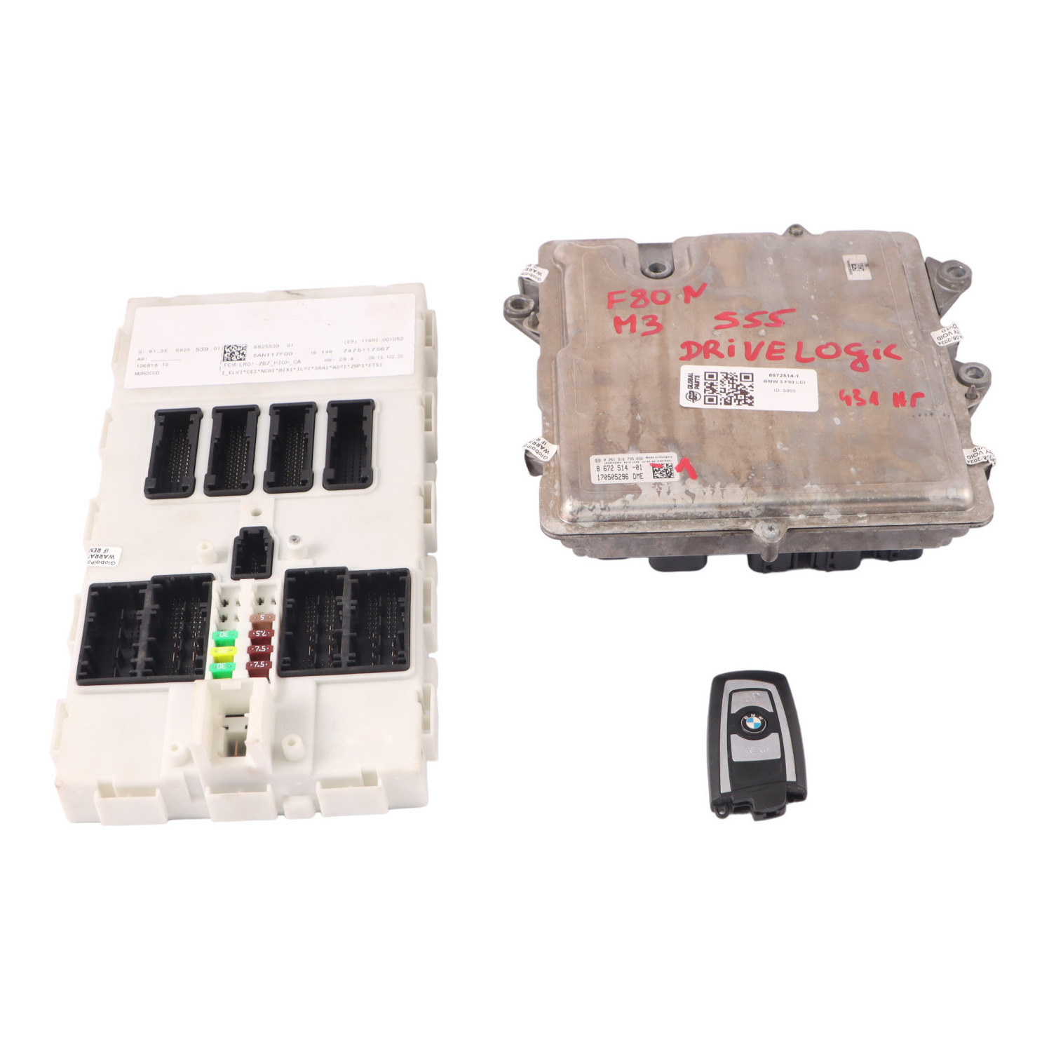 BMW F80 M3 F83 M4 431HP Motorsteuerung ECU Kit DME 8672514 FEM Modul Schlüssel