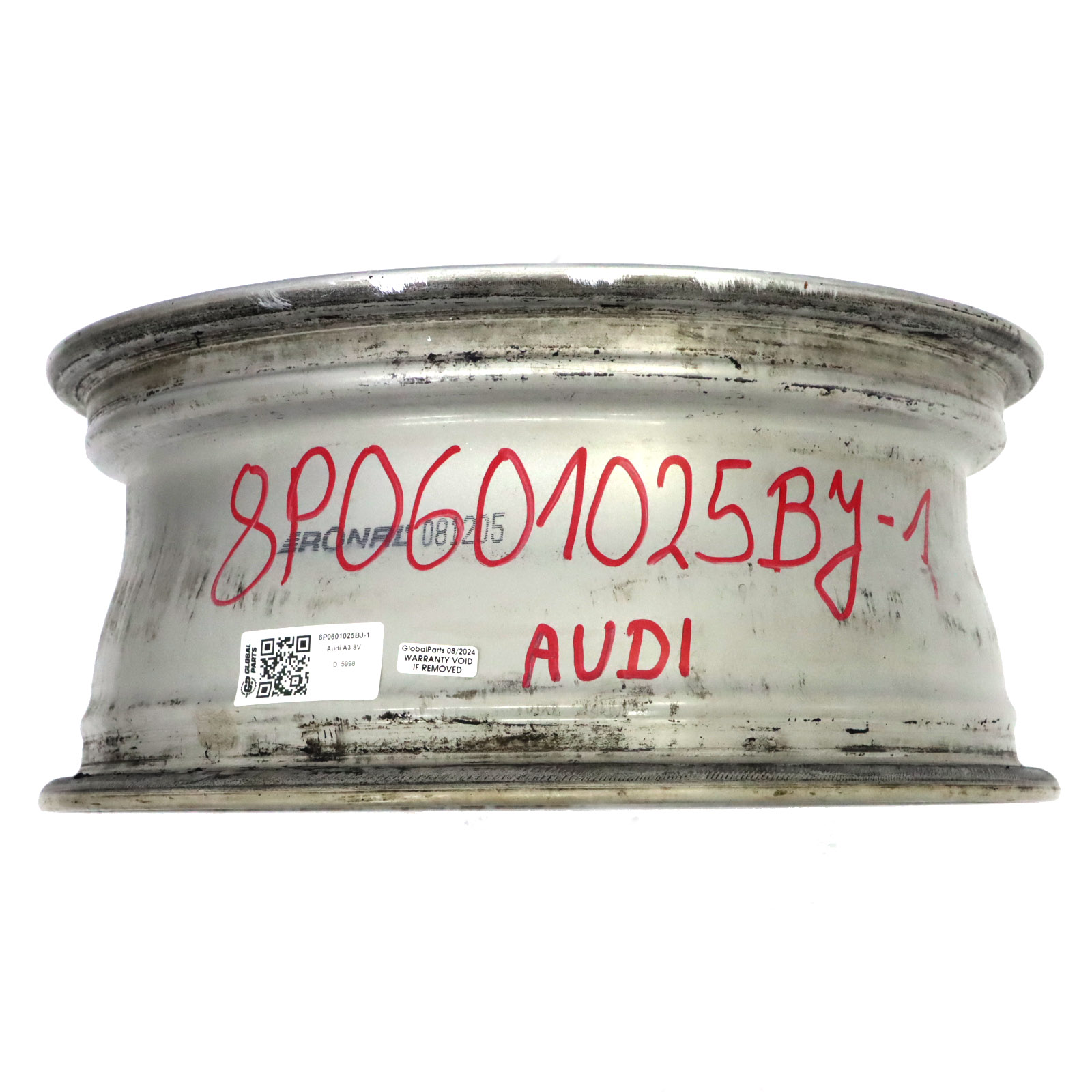 Audi A3 8P Silberne Leicht Metall Felge 16" 6,5J ET:50 8P0601025BJ