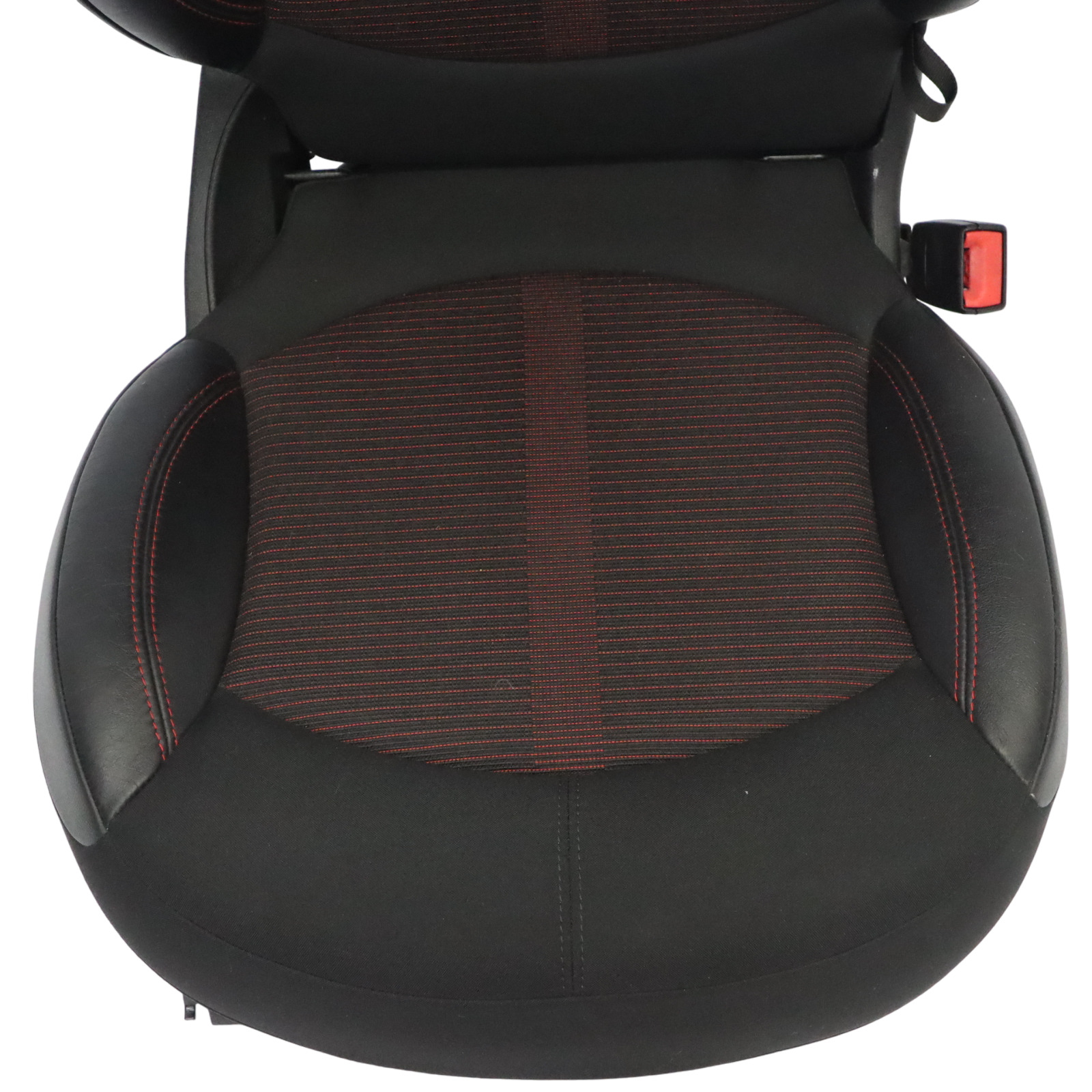 Mini R60 Countryman Seat Rear Right O/S Cloth Leather Parallel Lines Red