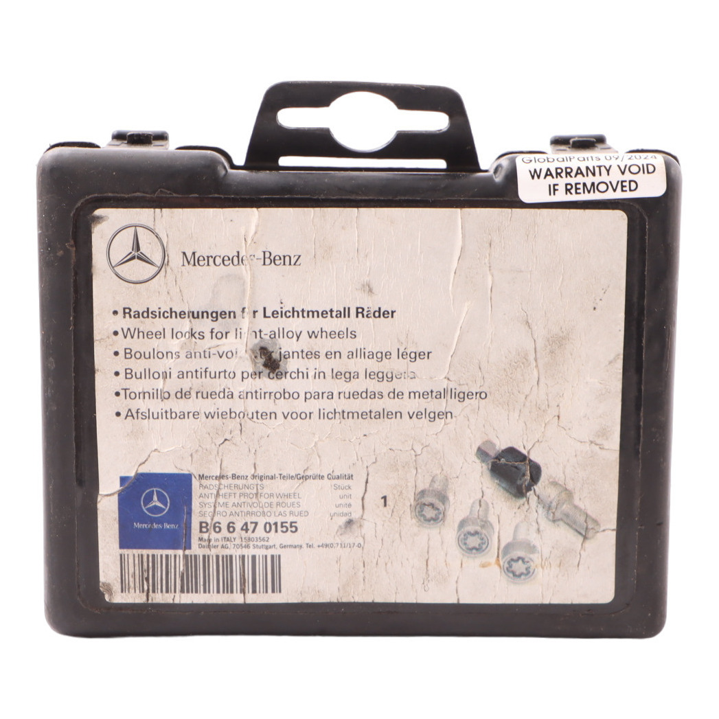 Mercedes W169 W204 W211 Radschrauben hinten vorne Kasten Satz B66470155