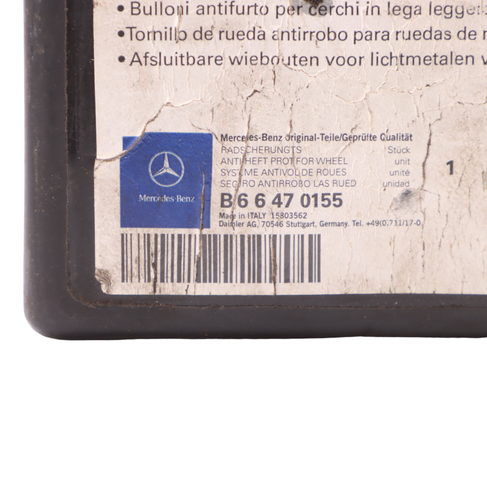 Mercedes W169 W204 W211 Radschrauben hinten vorne Kasten Satz B66470155