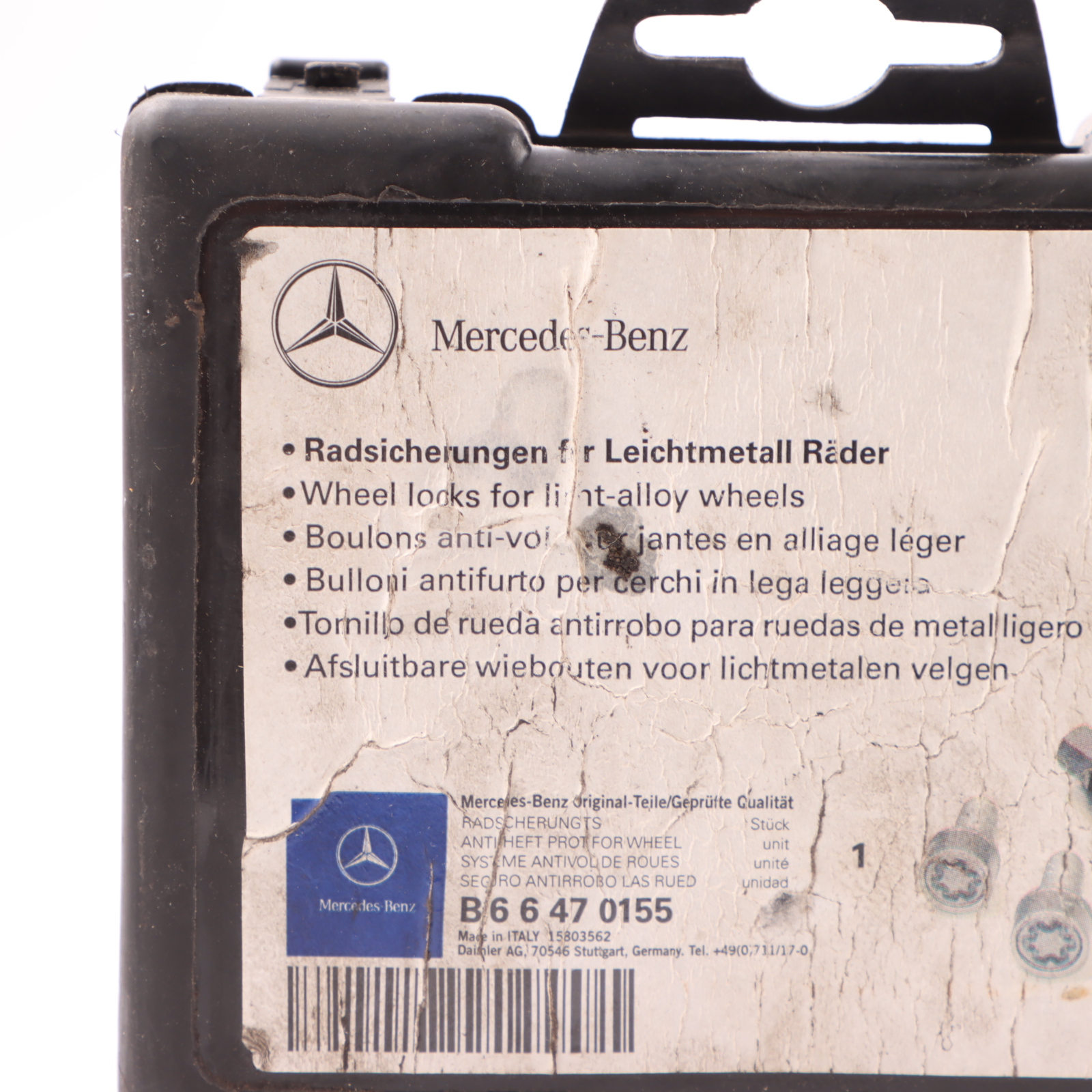 Mercedes W169 W204 W211 Radschrauben hinten vorne Kasten Satz B66470155