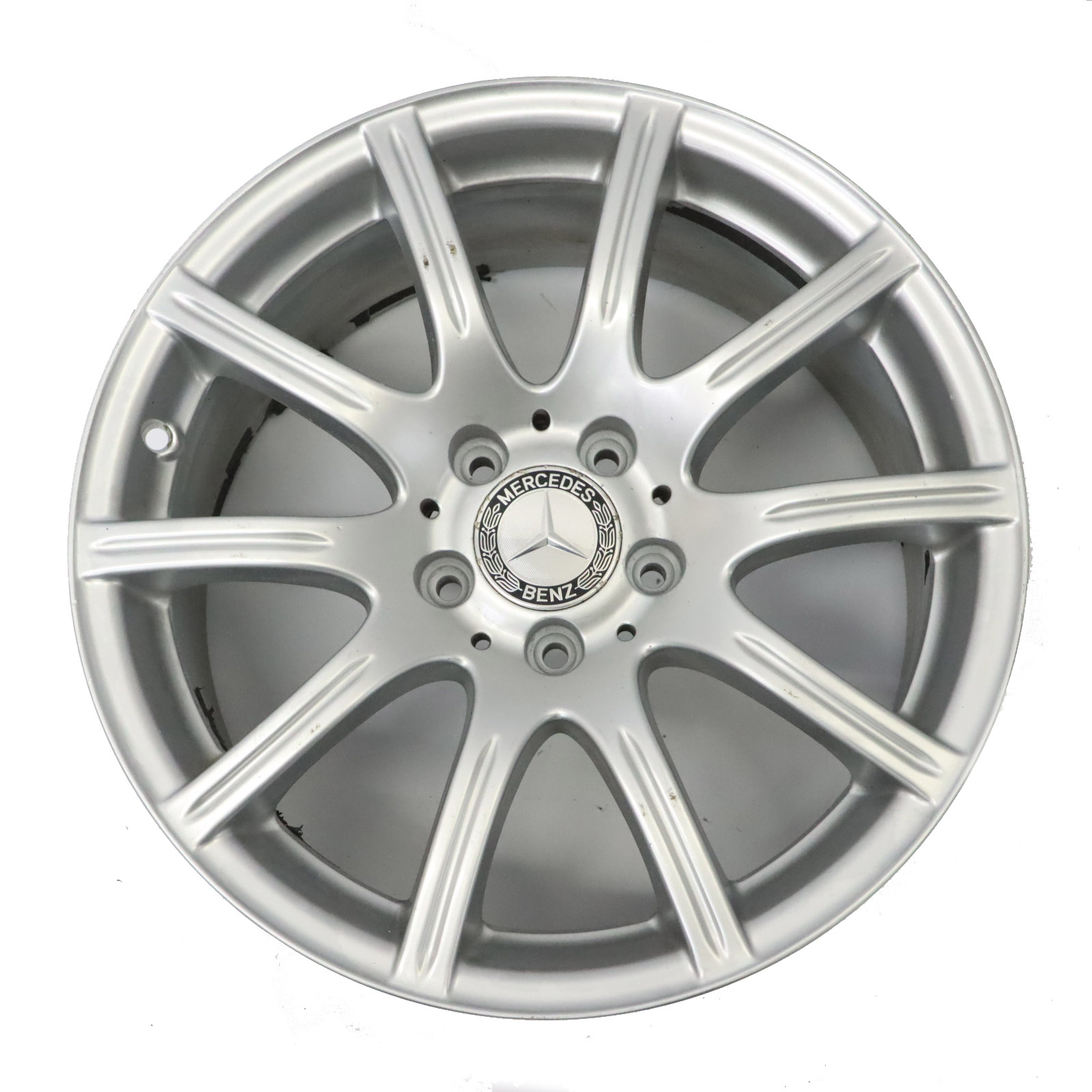 Mercedes R171 Silberne Hinterrad Felge 17" 8,5J ET:30 10-Speiche A1714012302