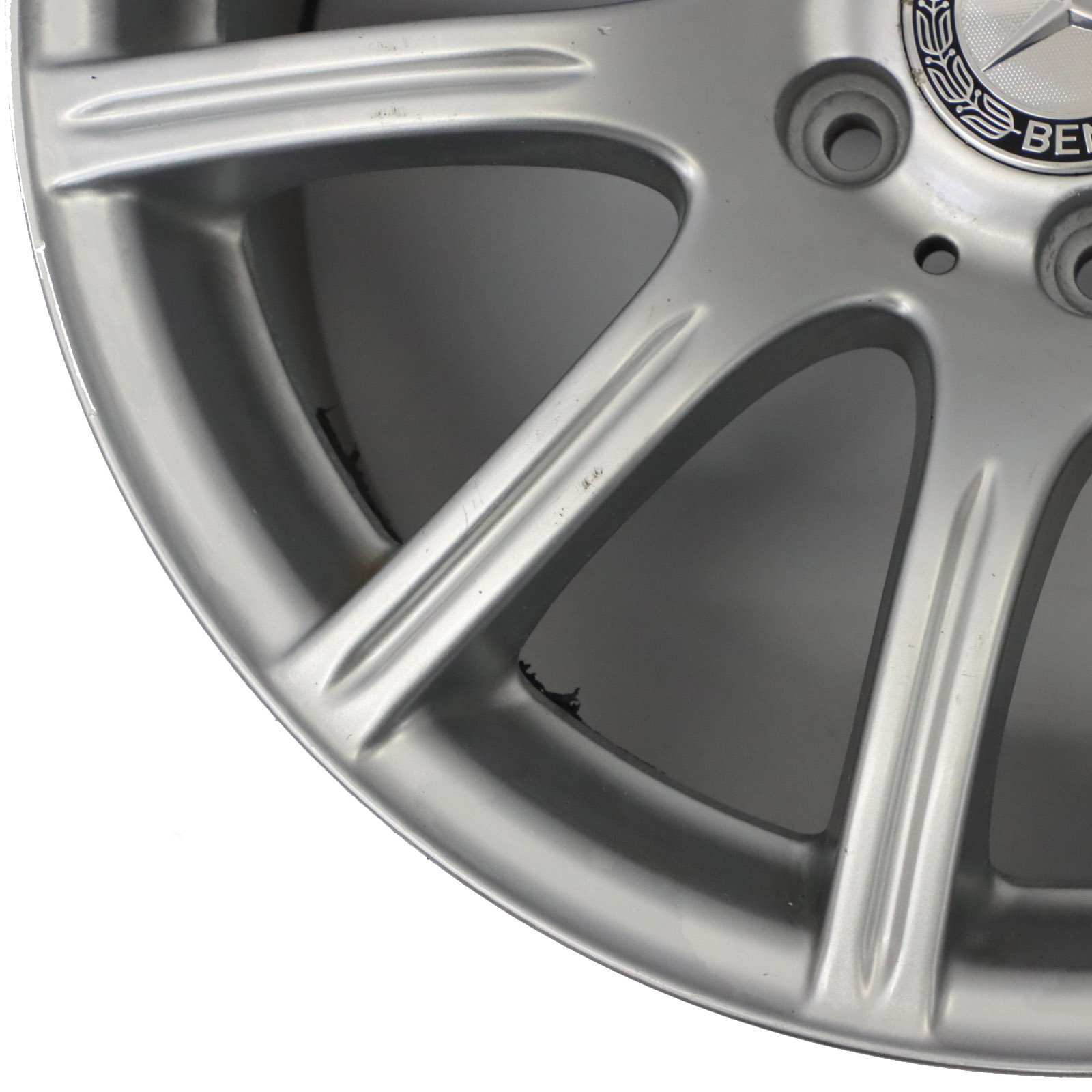 Mercedes R171 Silberne Hinterrad Felge 17" 8,5J ET:30 10-Speiche A1714012302