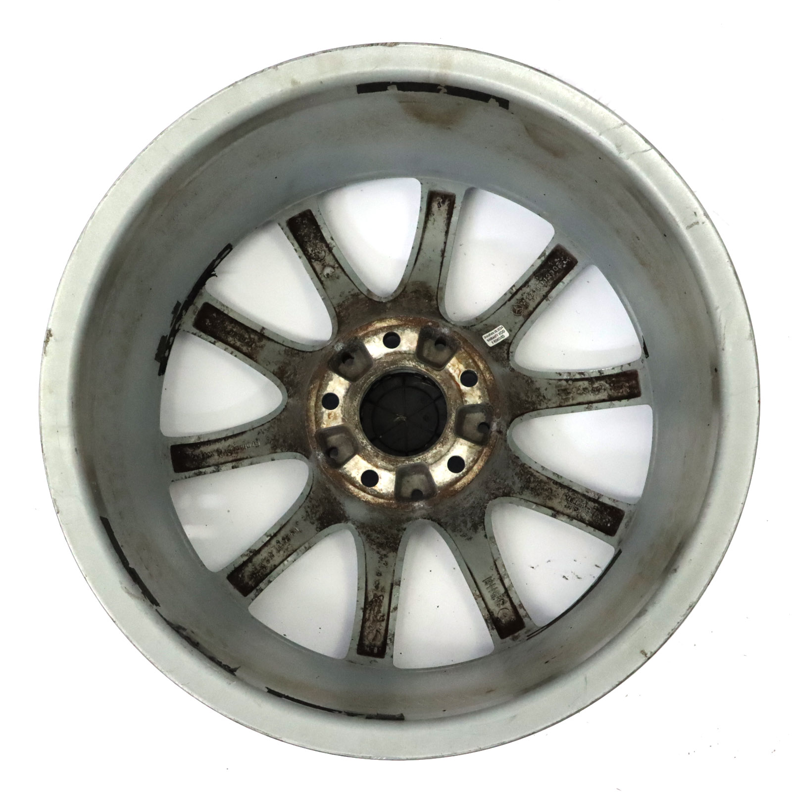 Mercedes R171 Silberne Hinterrad Felge 17" 8,5J ET:30 10-Speiche A1714012302