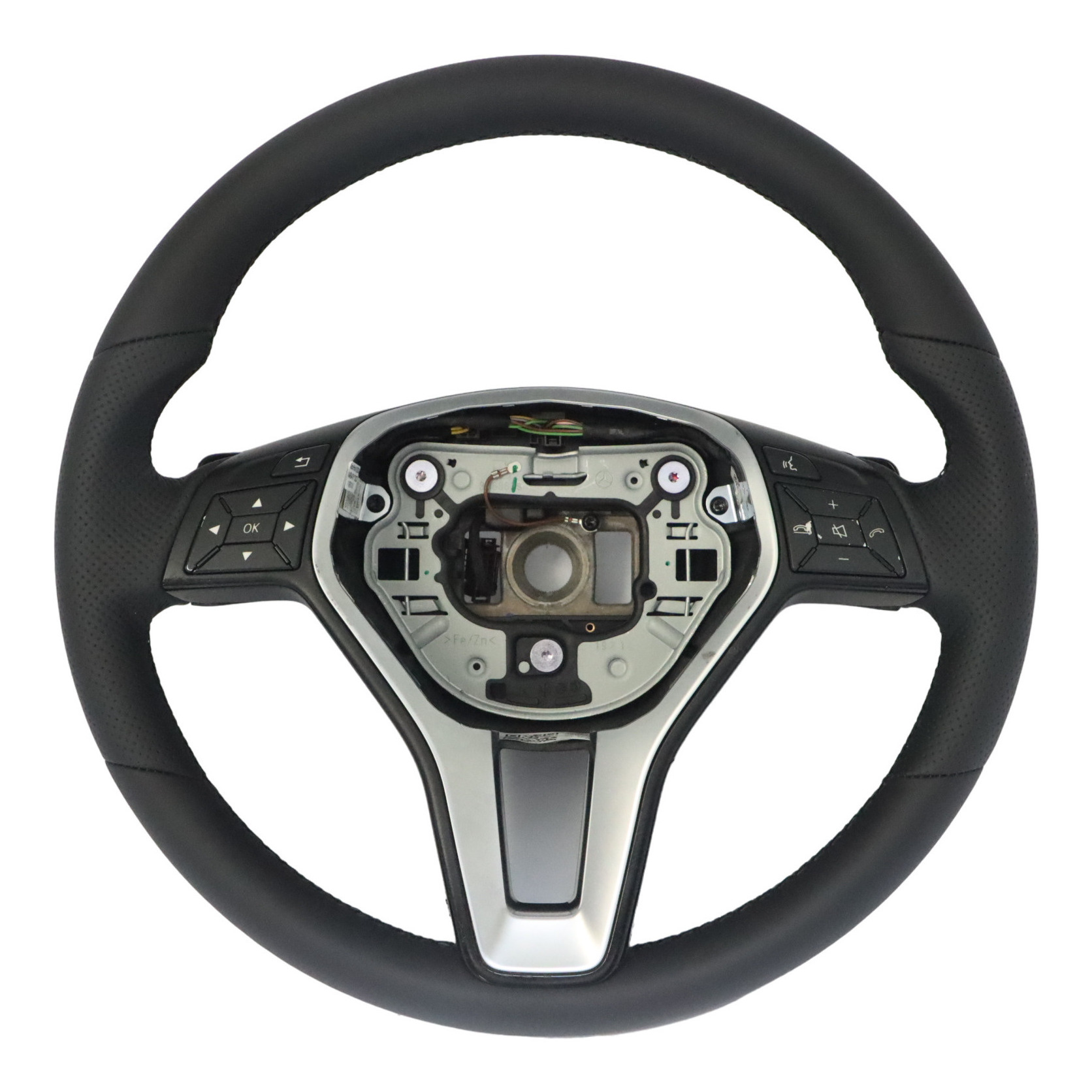 Steering Wheel Mercedes W204 W212 NEW Black Leather Black Threads Paddle Shift