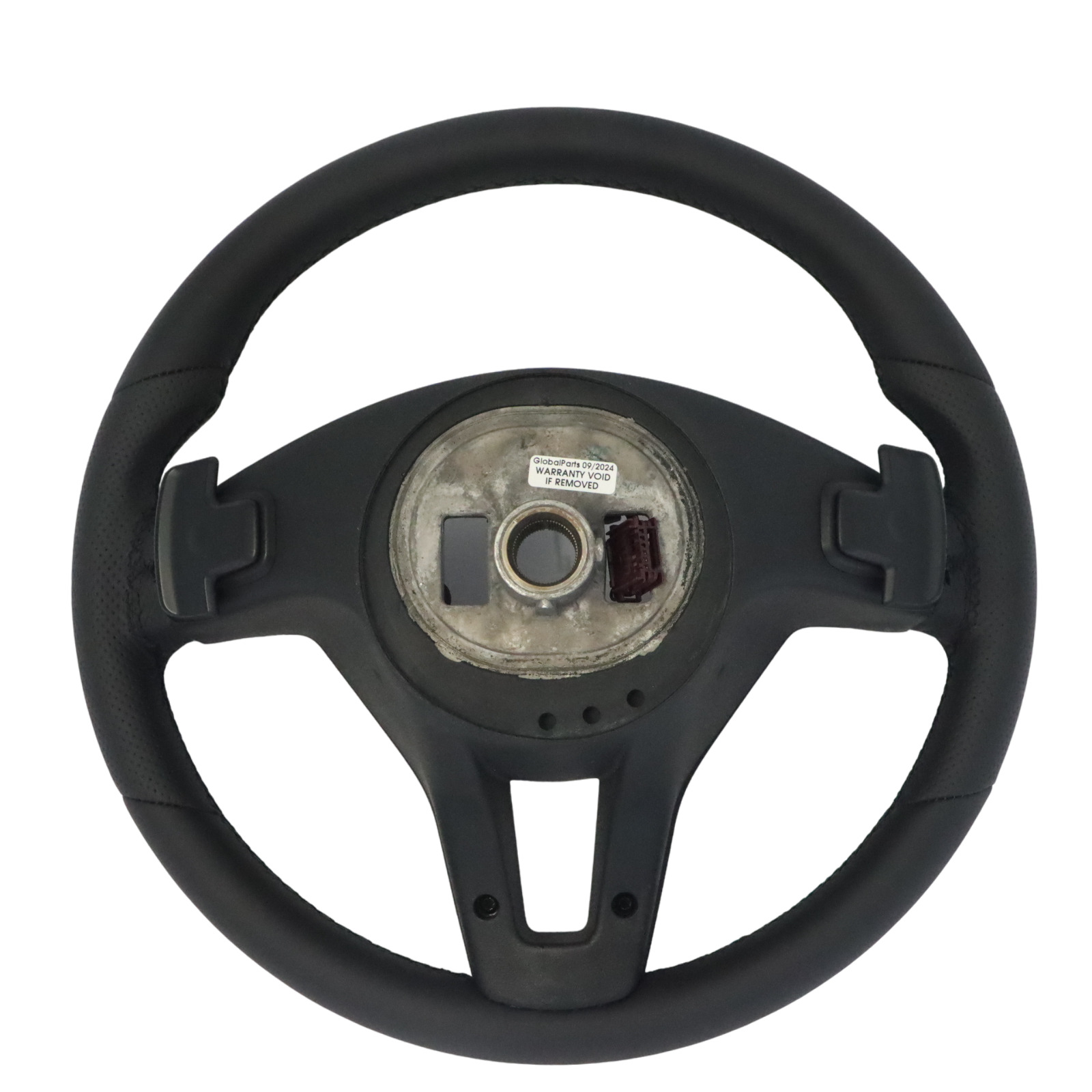 Steering Wheel Mercedes W204 W212 NEW Black Leather Black Threads Paddle Shift