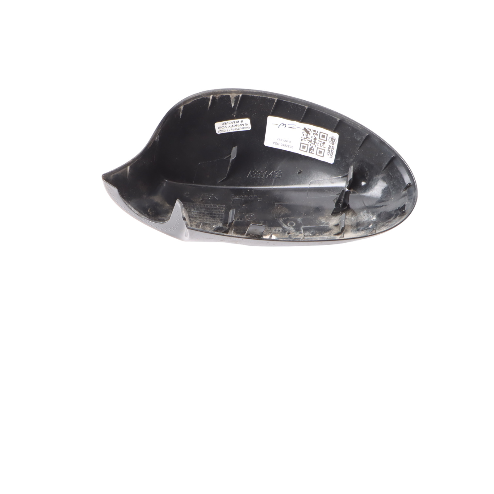 BMW E81 E87 Exterior Cover Cap Right O/S Wing Mirror Black Sapphire Metallic