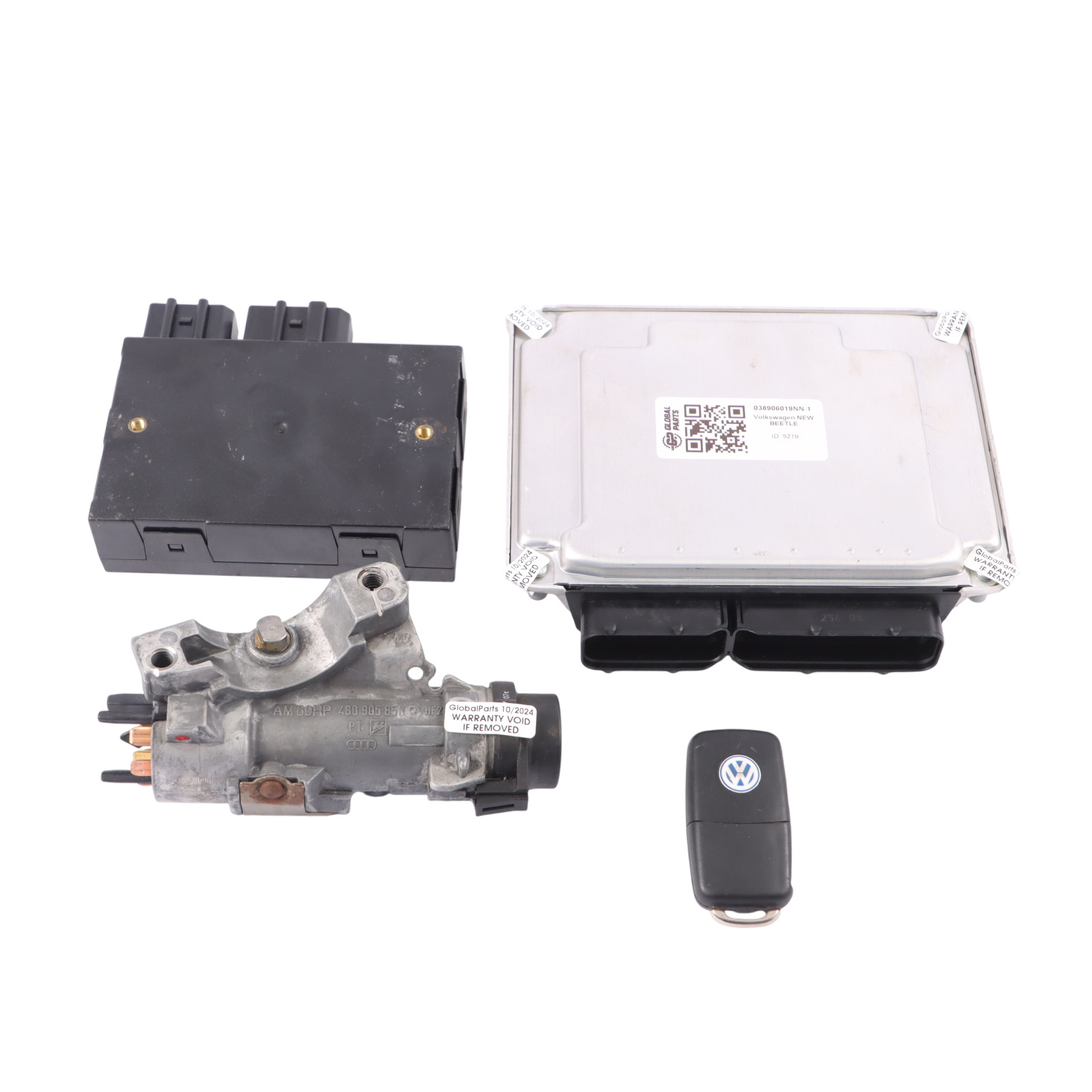 Volkswagen VW New Beetle 1.9 TDI BSW Motoreinheit ECU Kit 038906019NN Schlüssel